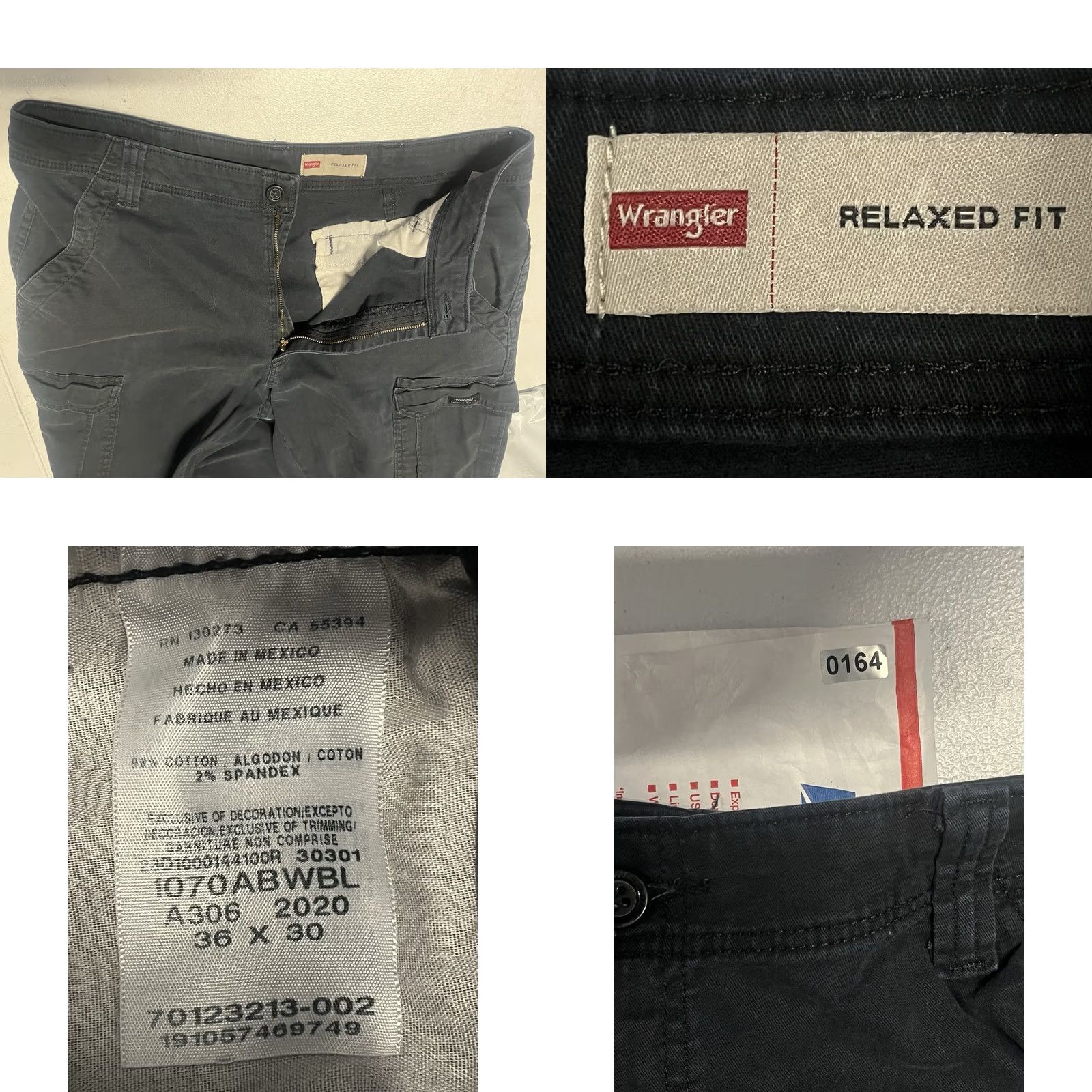 Wrangler Wrangler Men’s 36x30 Black Cargo Pants Relaxed Fit See All Pics Mens Straight Inseam 30 Size US 36 / EU 52 - 8 Thumbnail