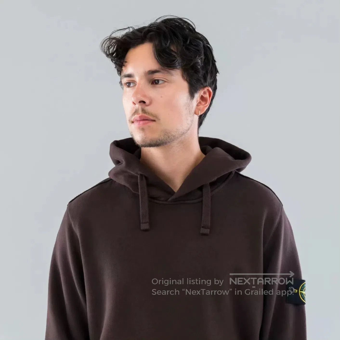 Stone Island stone island hooded sweatshirt in deep brown. Size US S / EU 44-46 / 1 - 1 Thumbnail