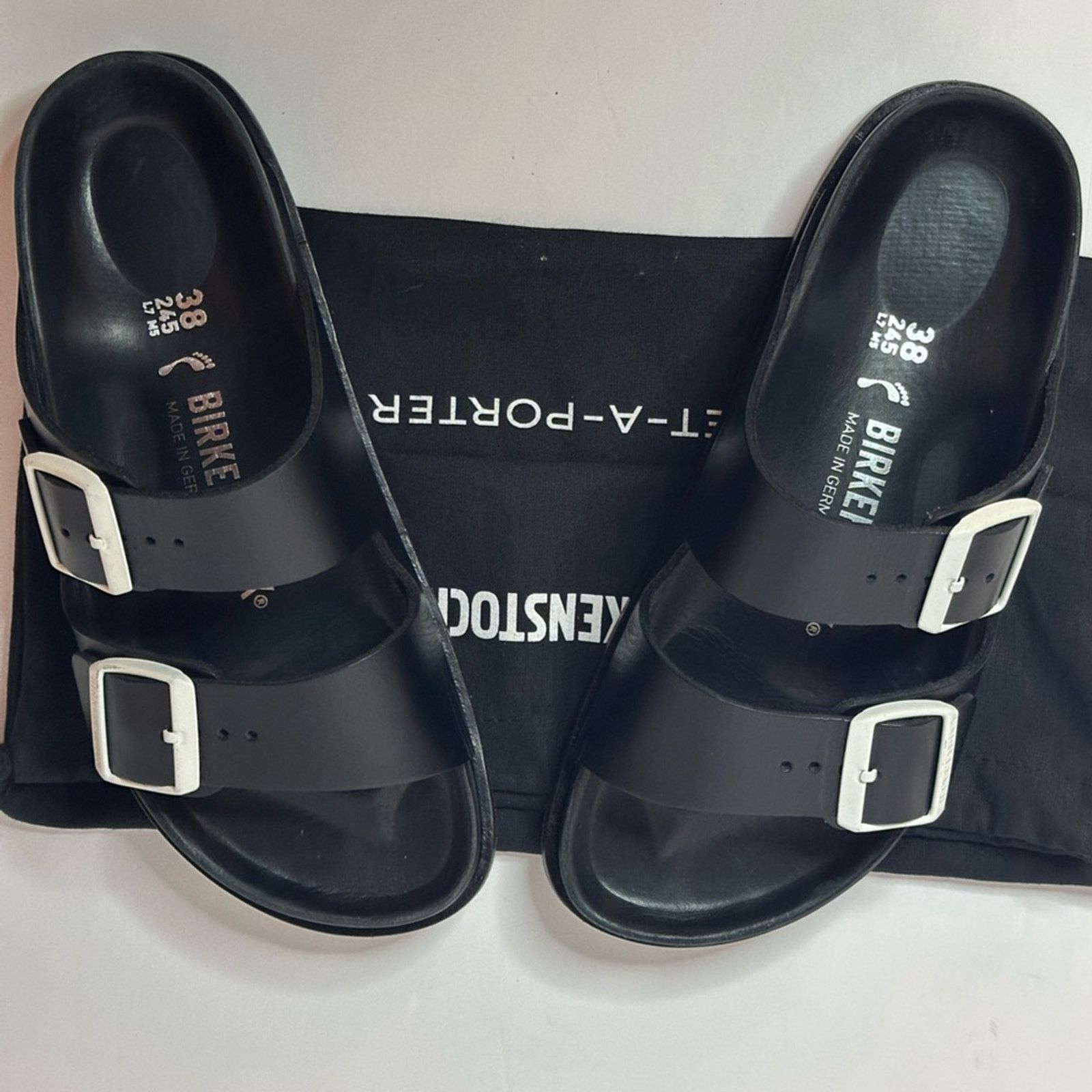 Birkenstock Arizona Leather Double-Buckle Sandals Slides EU 38 US W7 M5 Size US 7 / IT 37 - 9 Thumbnail