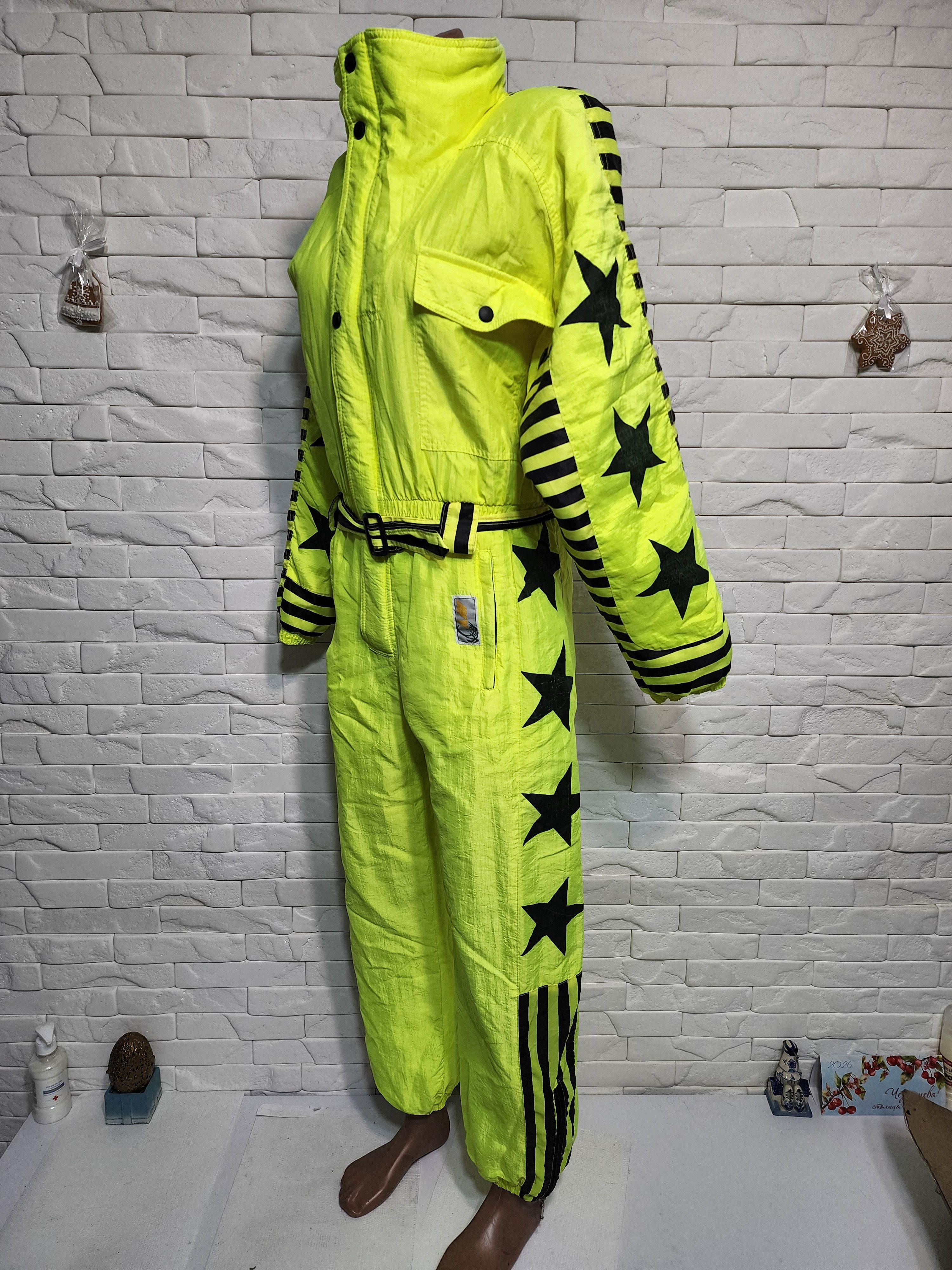 Other Men's Ski Sports Suit: Yellow Warm Activewear. Size US 31 - 2 Thumbnail