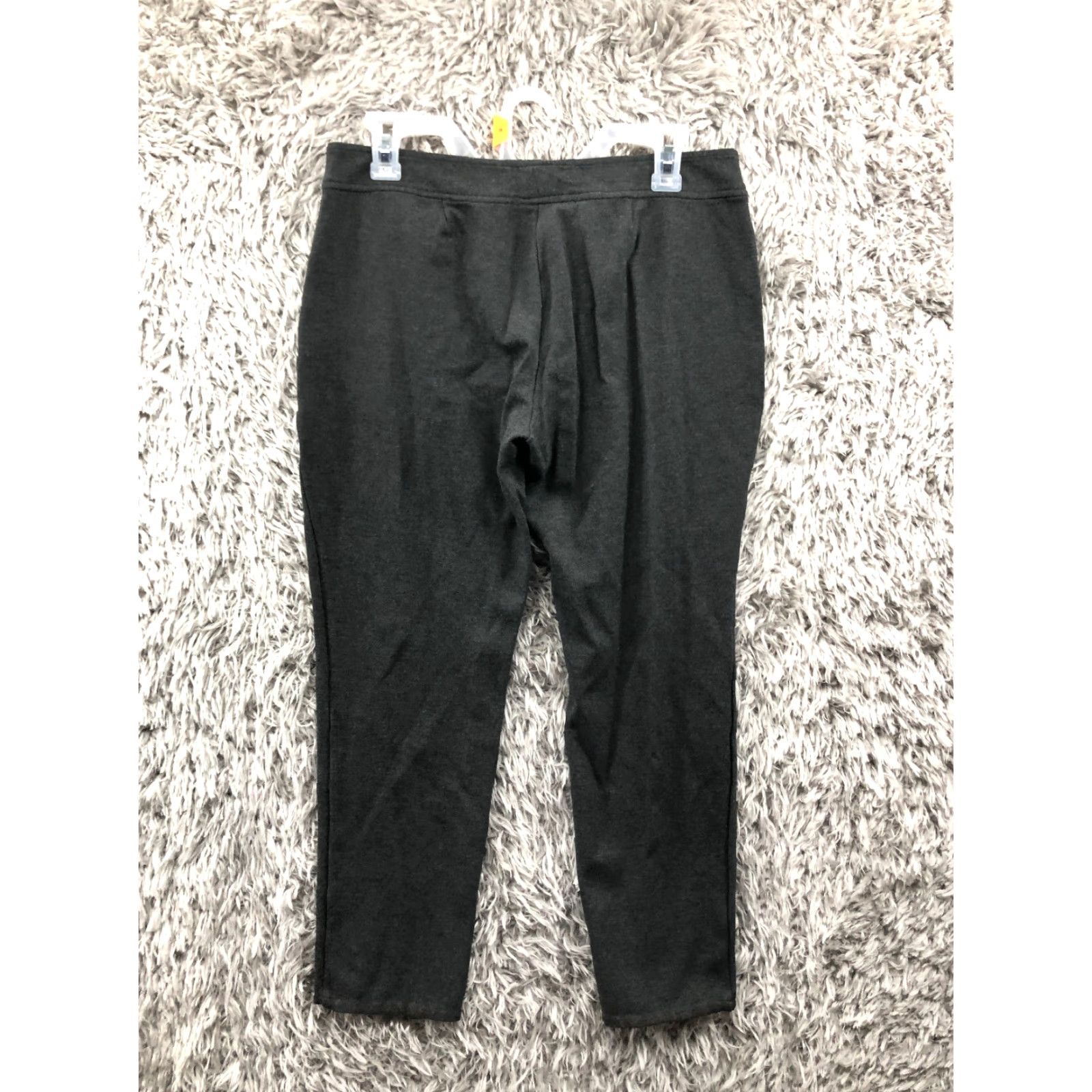 Eileen Fisher Eileen Fisher Pants Womens 8 Mid Rise Straight Leg Hook and Eye Black Knit Front Flat Front Pockets Regular Inseam 26 in Size 28 Waist Vintage: No Size 30" / US 8 / IT 44 - 5 Thumbnail