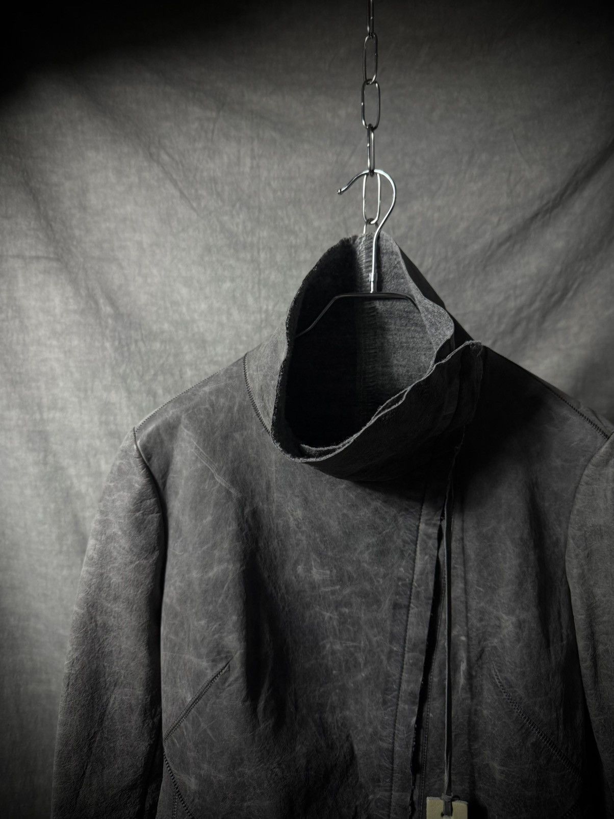 Isaac Sellam Experience Isaac Sellam Experience Asymmetric Calf Leather Jacket Size M / US 6-8 / IT 42-44 - 6 Thumbnail