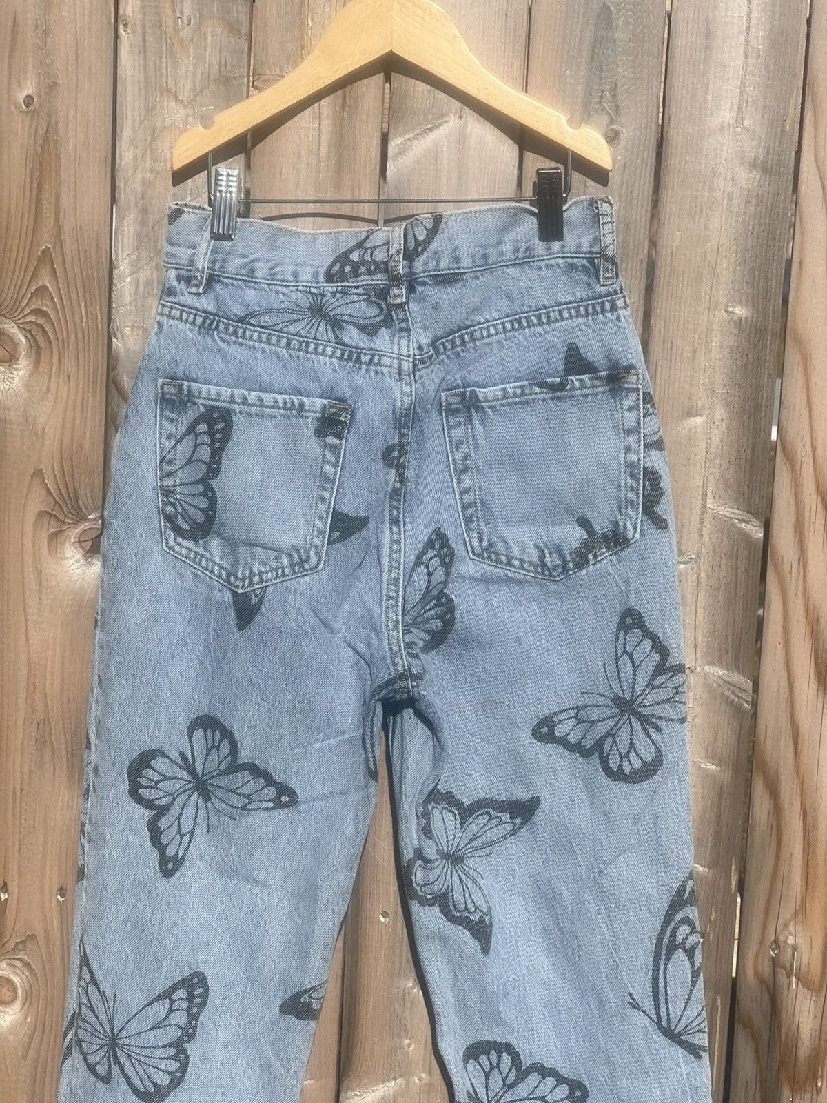 Pacsun PacSun Eco Butterfly High Waisted Straight Leg Jeans Size 25" / US 0 / IT 36 - 13 Thumbnail