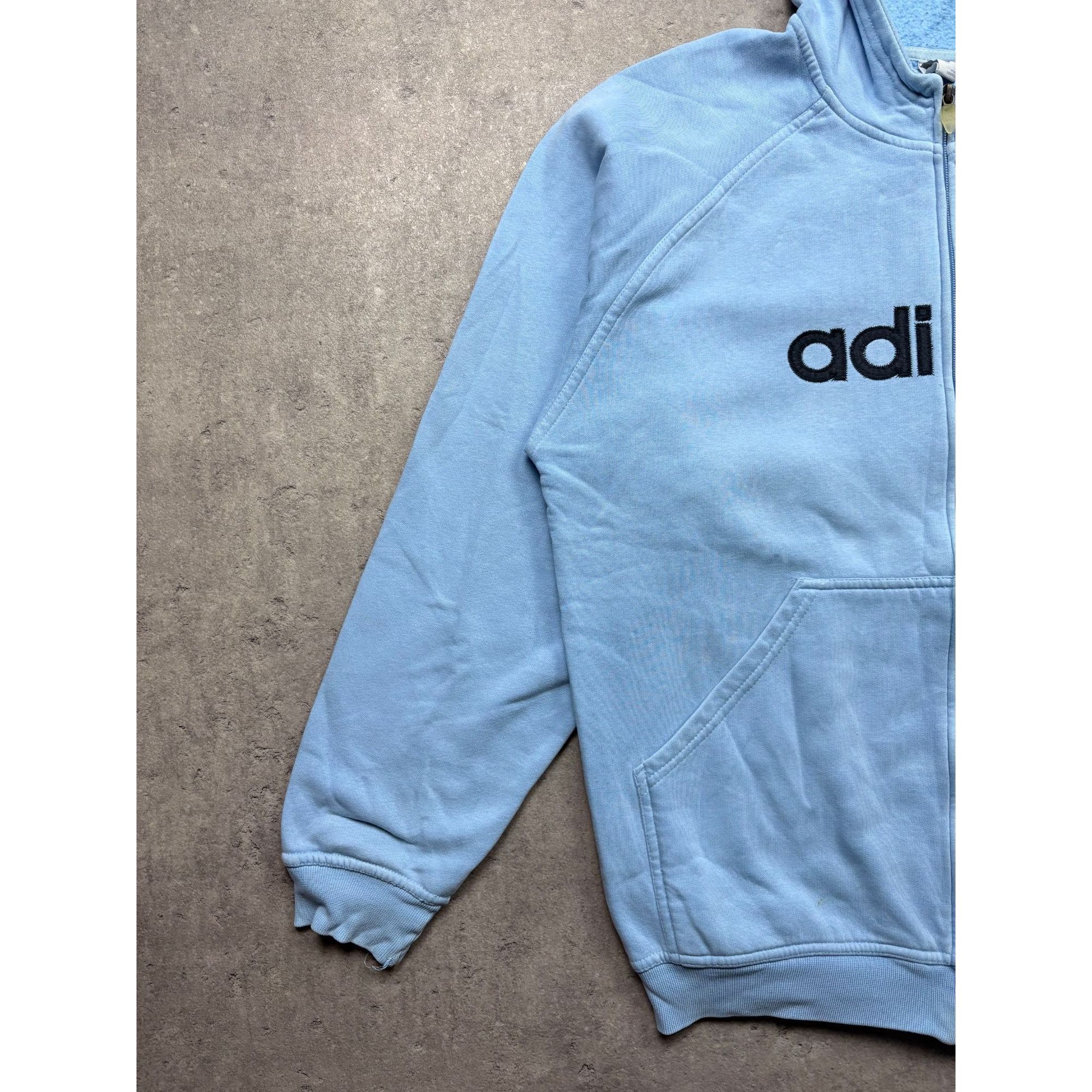 Adidas Vintage Adidas Full-Zip Hoodie – Baby Blue Retro Aesthetic Size US L / EU 52-54 / 3 - 2 Thumbnail