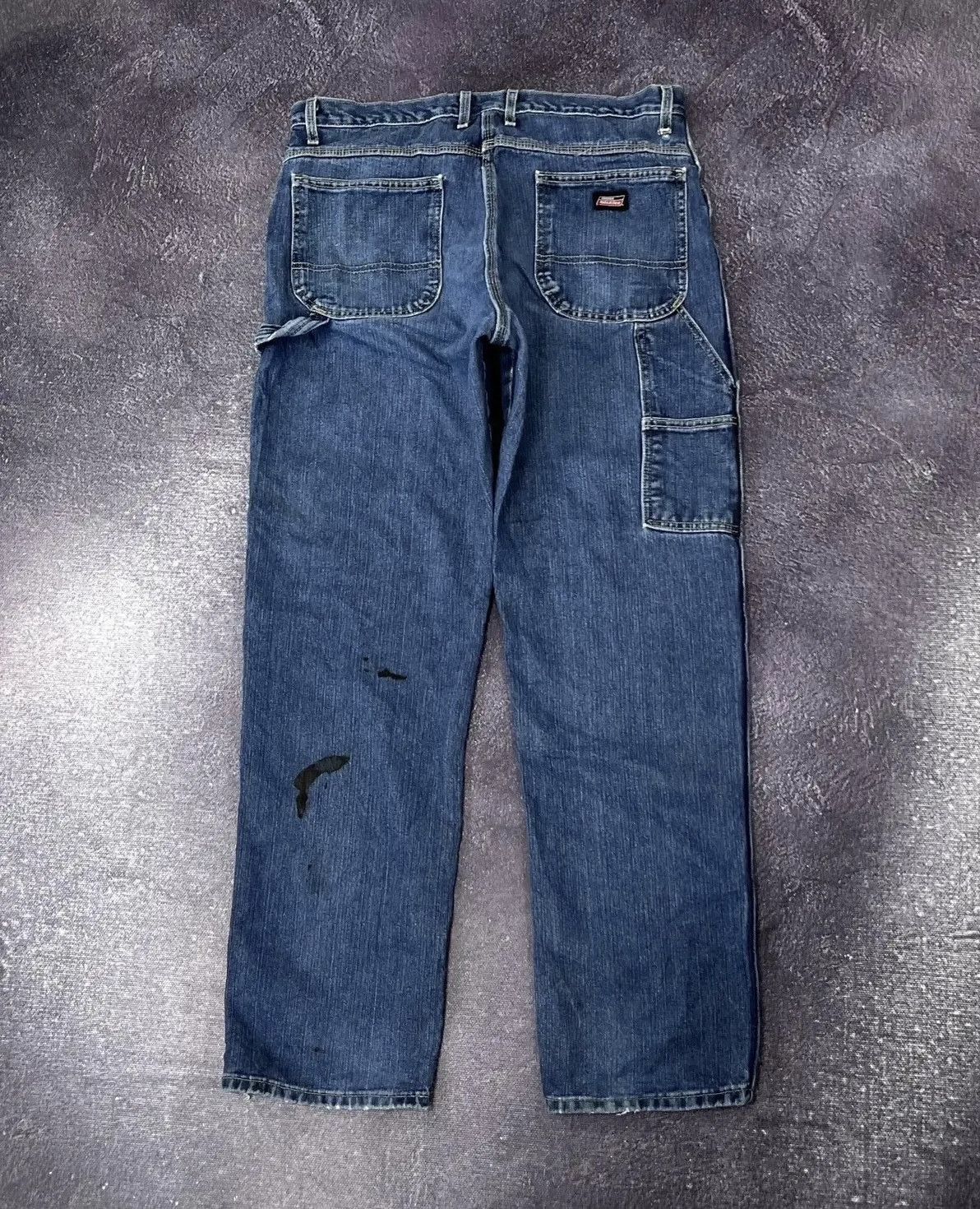 Dickies × Vintage Vintage Dickies Blue Work Denim Hype Baggy Jeans Size US 36 / EU 52 - 1 Thumbnail