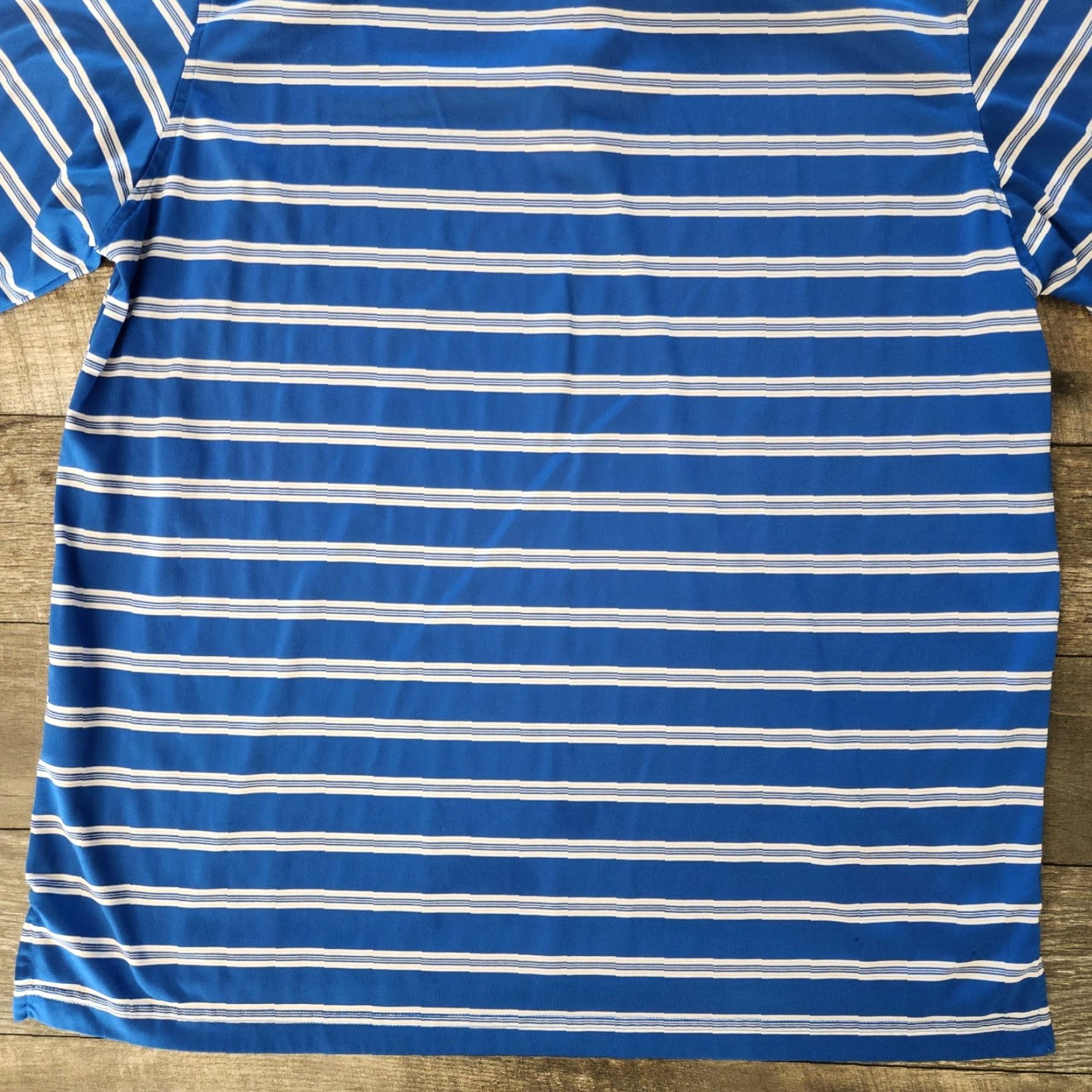 Vintage Ping Polo Shirt Mens XL Blue White Striped Performance Stretch Embroidered Golf Polo Shirt Mens XL Blue White Striped Embroidered Size US XL / EU 56 / 4 - 7 Thumbnail