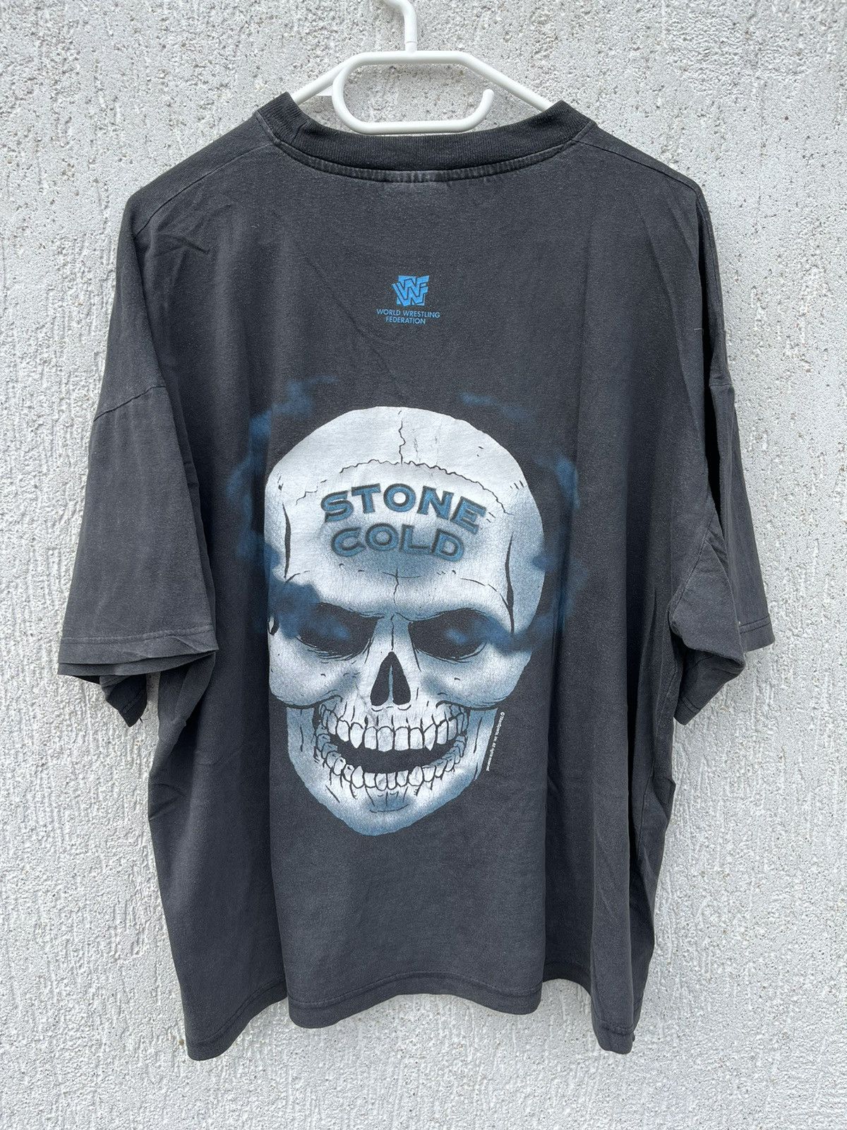 Vintage × WWF Vintage Stone Cold 3:16 WWF Tee Washed Boxy Size US XL / EU 56 / 4 - 4 Thumbnail