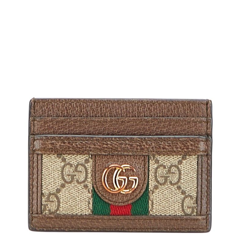 Gucci Gucci Gucci Ophidia GG Supreme Card Case Leather Card Case 523159 DUTY FREE for USA Size ONE SIZE - 1 Thumbnail
