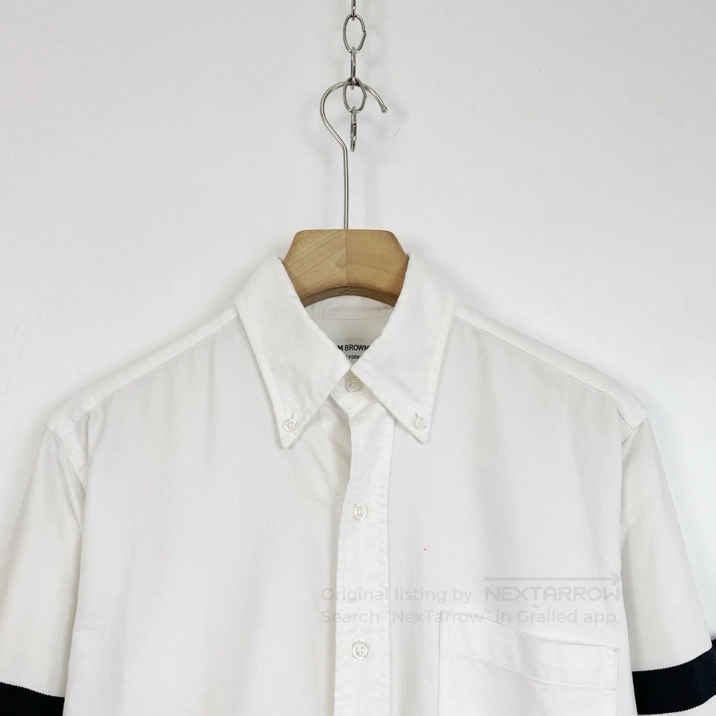 Thom Browne Thom Browne Classic Collar Stripe Shirt. Size US L / EU 52-54 / 3 - 3 Thumbnail