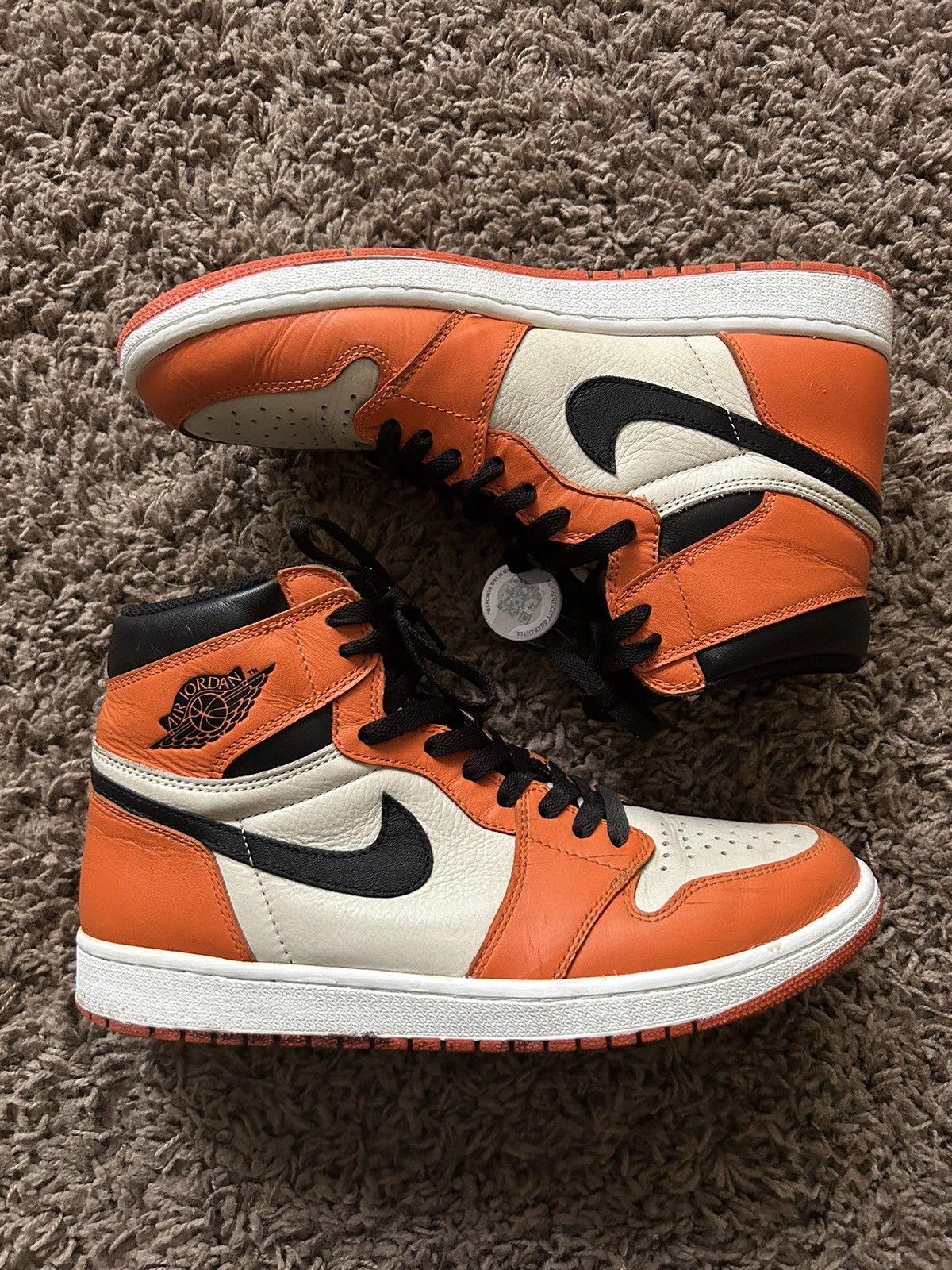 Pre-owned Jordan Nike Air Jordan 1 Retro High Og Reverse Shattered Backboard Shoes