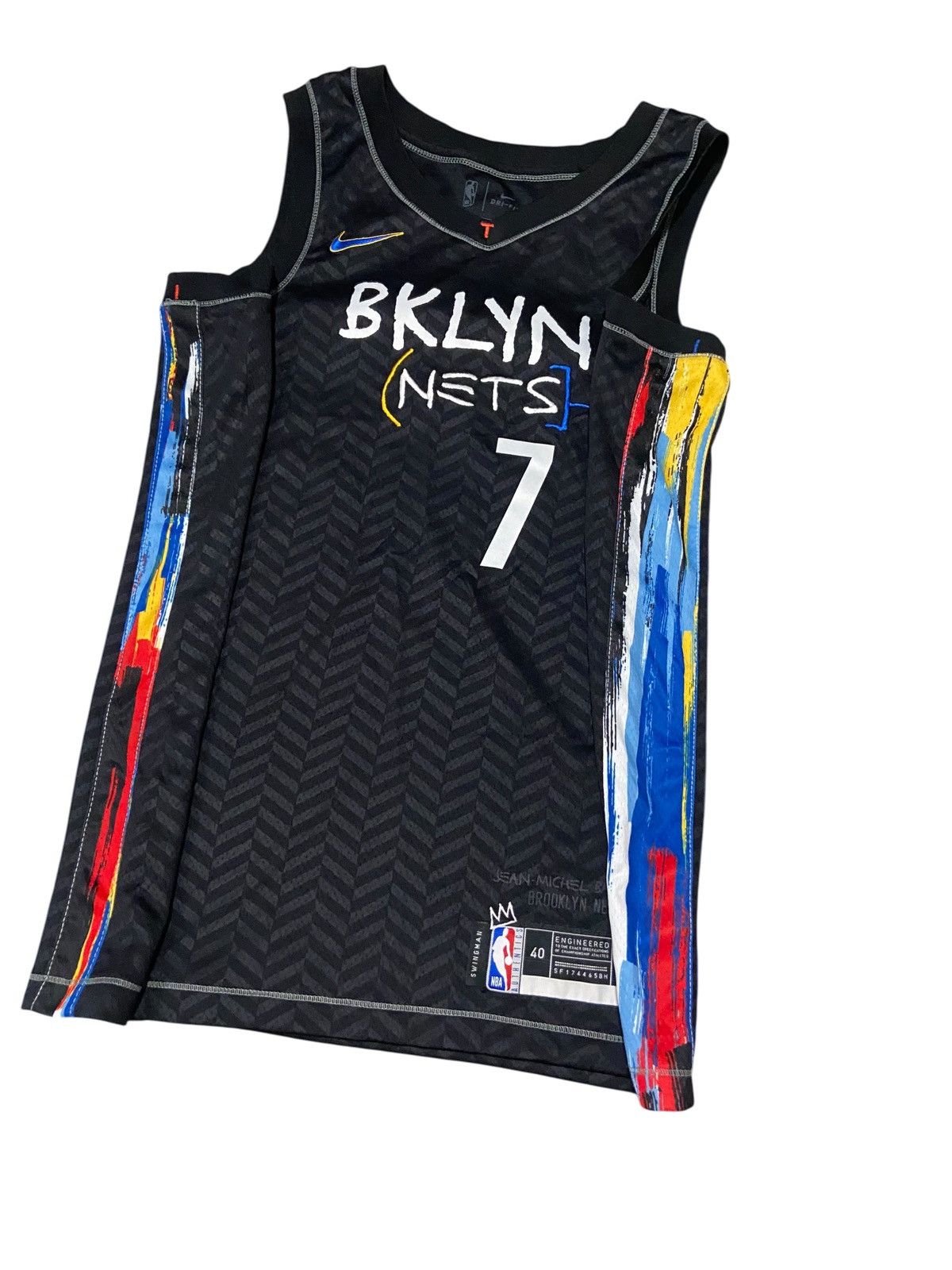 Jean-Michel Basquiat × Nike Nike Brooklyn Nets City Edition Basquiat Jersey Size S KD Size US S / EU 44-46 / 1 - 9 Thumbnail