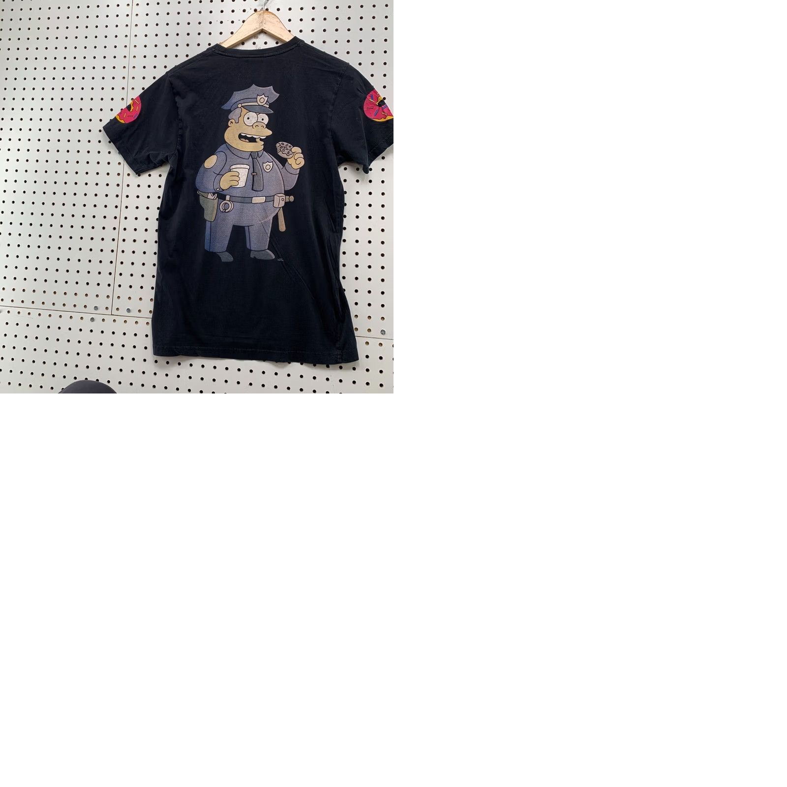 Vintage HYPE Simpson Shirt Mens Small Black Chief Wiggum TV Cartoon Size US S / EU 44-46 / 1 - 11 Thumbnail