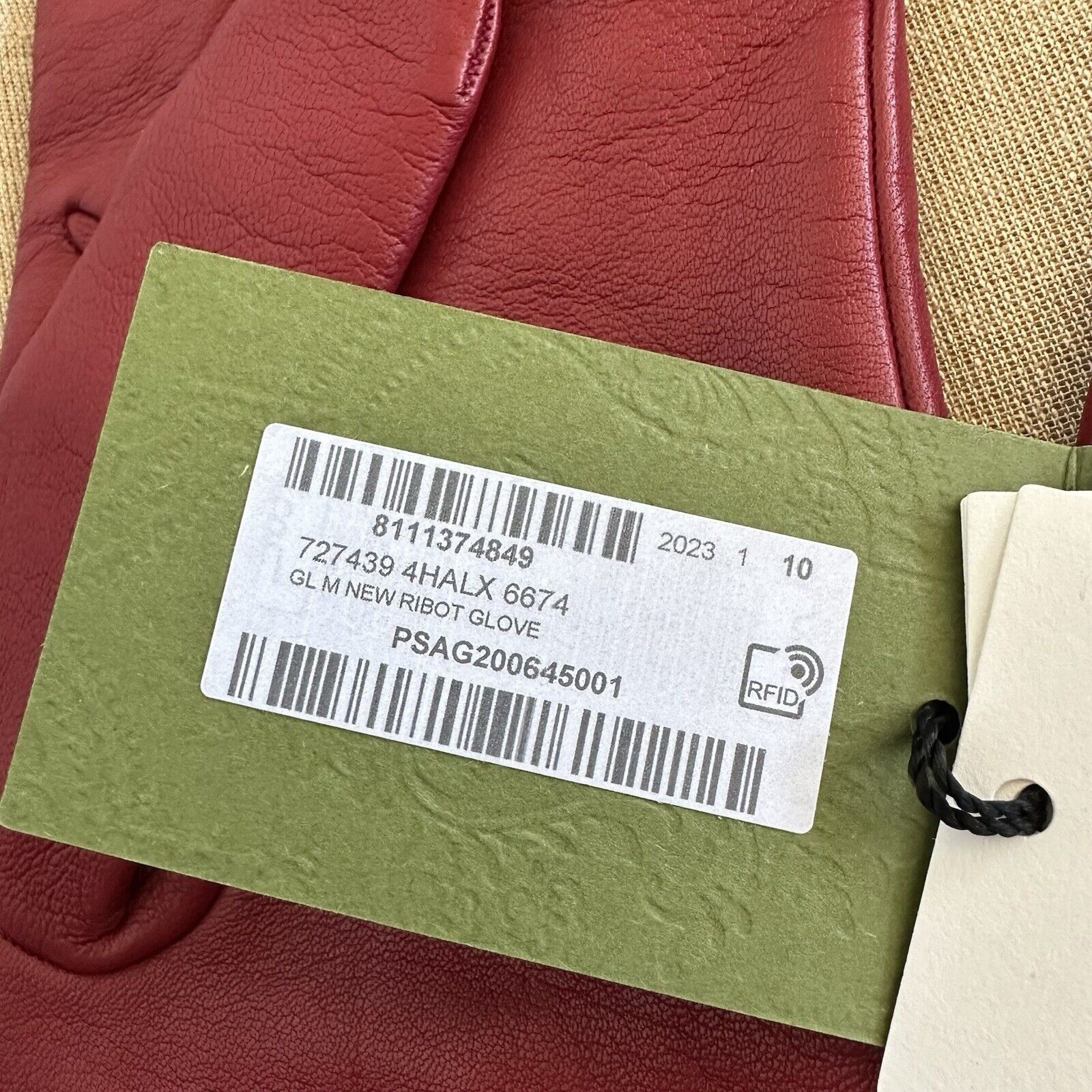 Gucci New Gucci Leather Gloves Red Size L 100% Authentic Size ONE SIZE - 5 Thumbnail