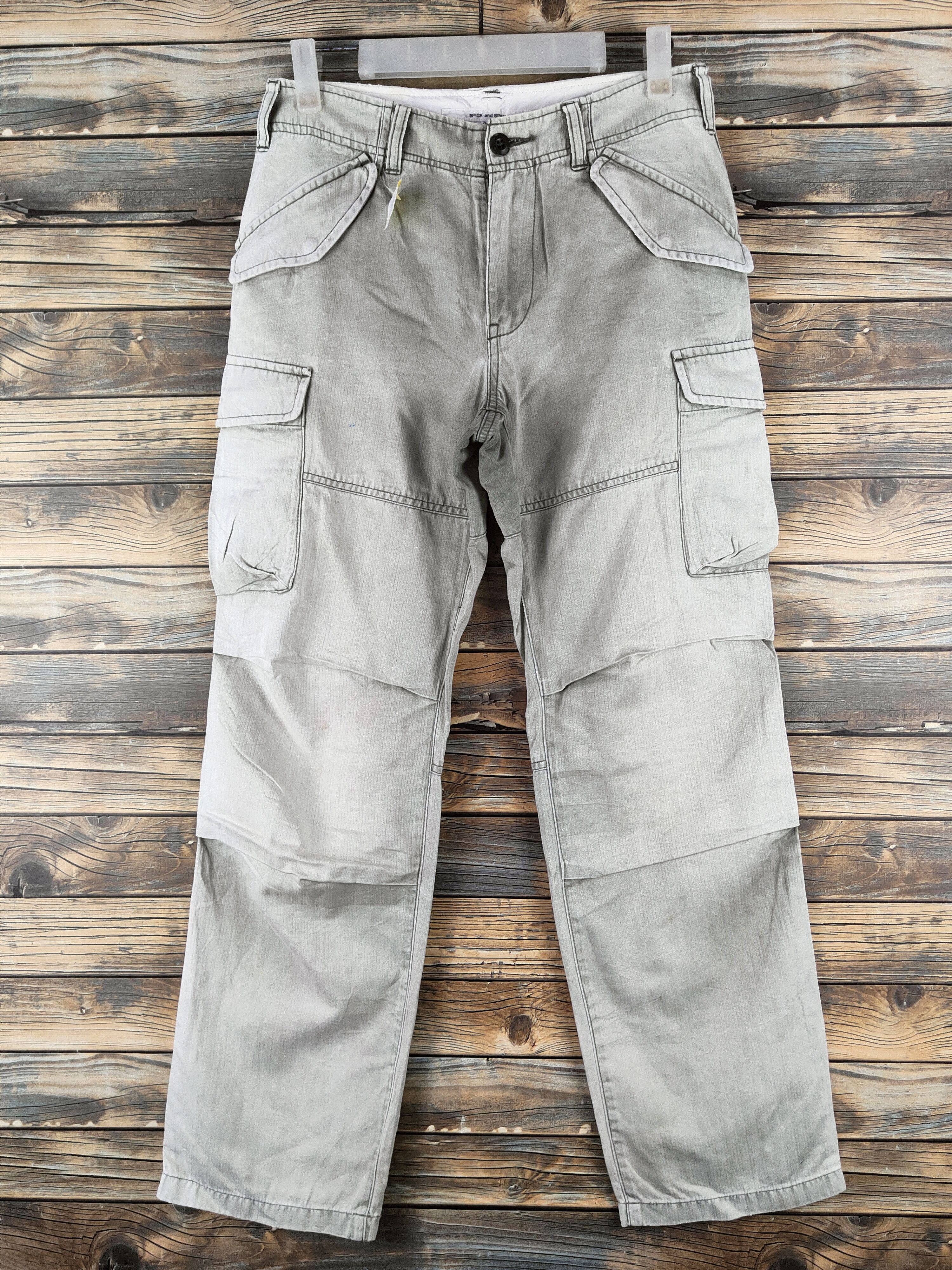 Japanese Brand DL Spick and Span Green Multipocket Cargo Pants #46-881 Size US 28 / EU 44 - 1 Thumbnail