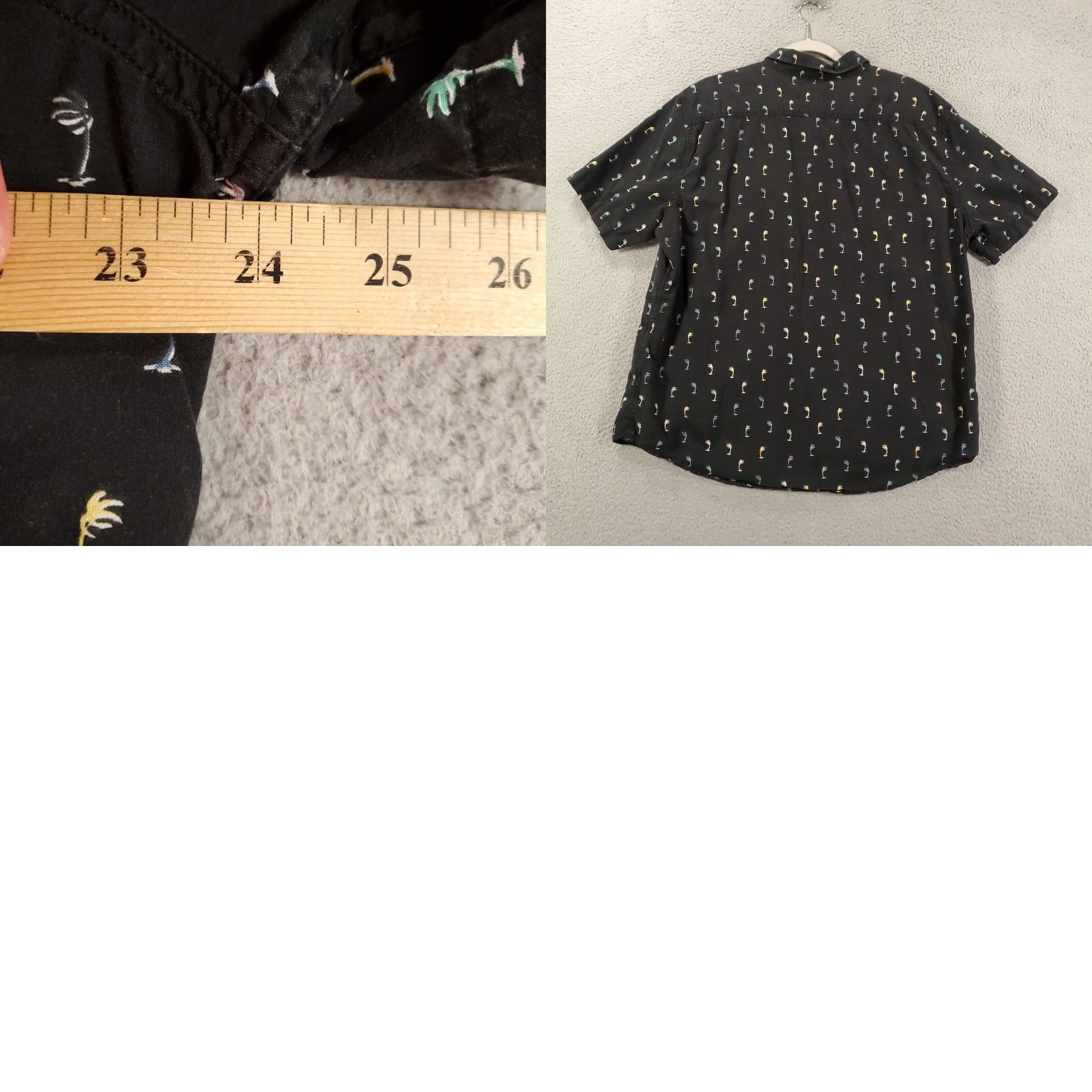 Levi's Levi's Button-Up Shirt Mens XL Black Palm Trees AOP Graphic Standard Fit Shirt Size US XL / EU 56 / 4 - 8 Thumbnail