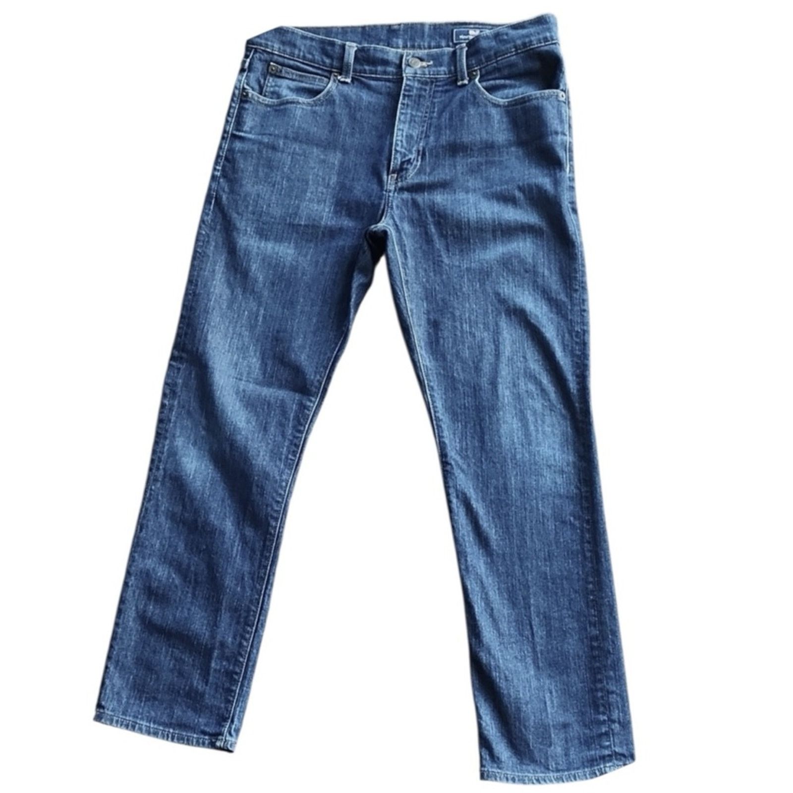Vineyard Vines Mens Vineyard Vines Medium Blue Straight Leg Denim Jeans Size US 42 / EU 58 - 2 Thumbnail