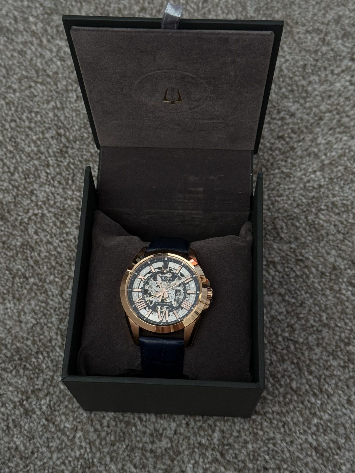 Bulova Bulova Men's Sutton Automatic Skeleton Dial Watch Size ONE SIZE - 1 Thumbnail