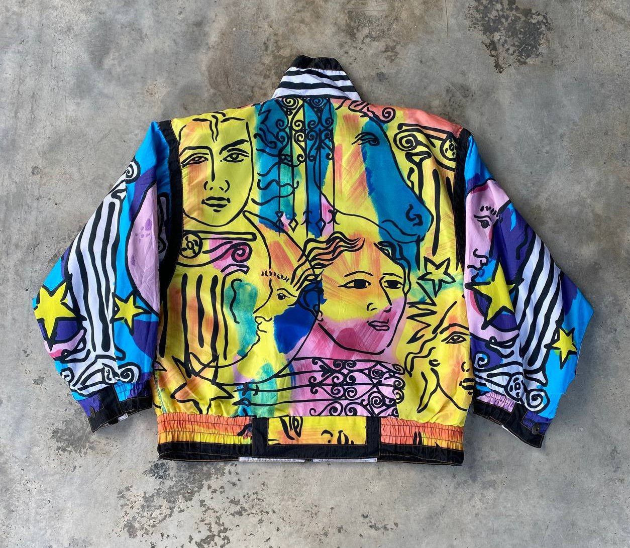 Vintage RARE Vtg 90S GALLERY PSYCHEDELIC MEDUSA ART ABSTRACT Size US M / EU 48-50 / 2 - 6 Thumbnail