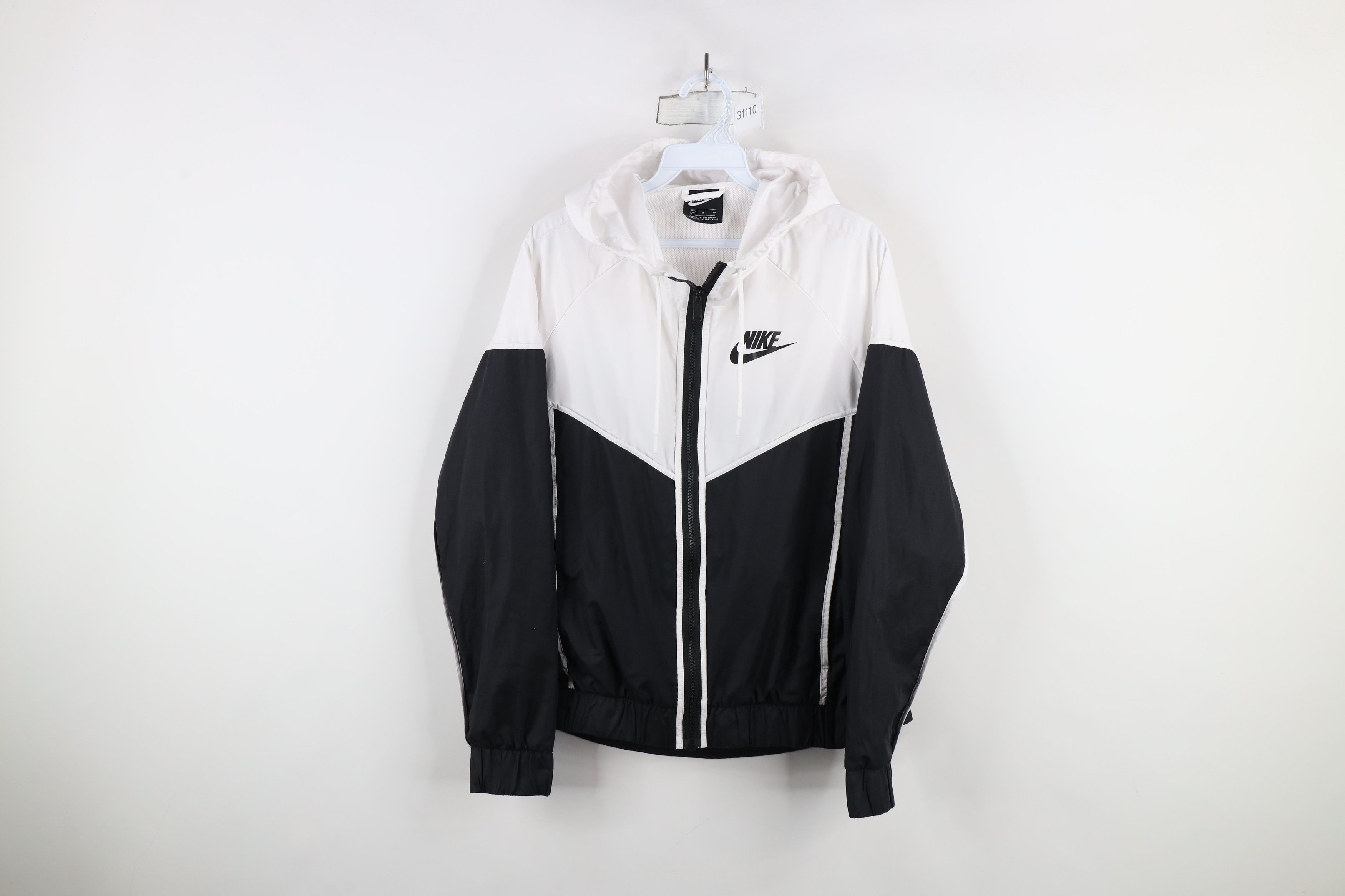 Nike Spell Out Color Block Full Zip Hooded Windrunner Jacket