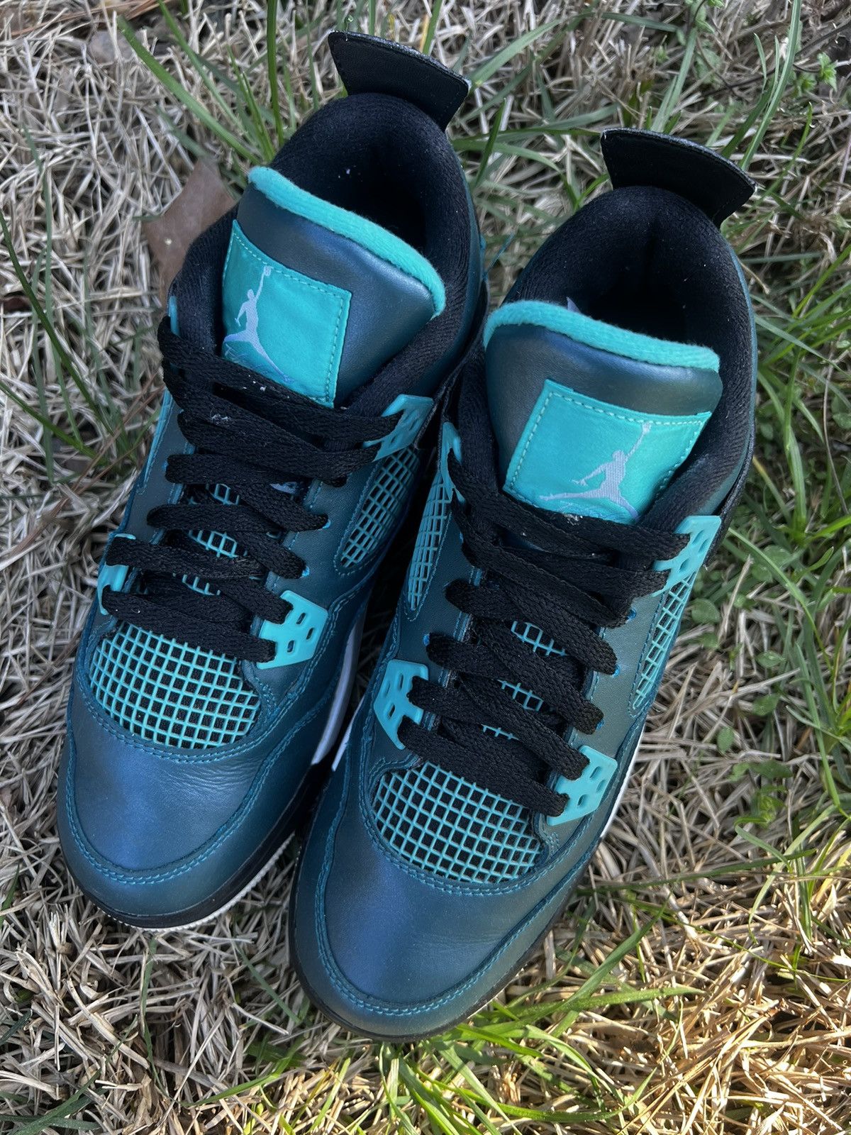 Jordan Brand CLEAN Air Jordan 4 Retro Teal 2015 Size 6.5 Mens shoes Size US 6.5 / EU 39-40 - 4 Thumbnail