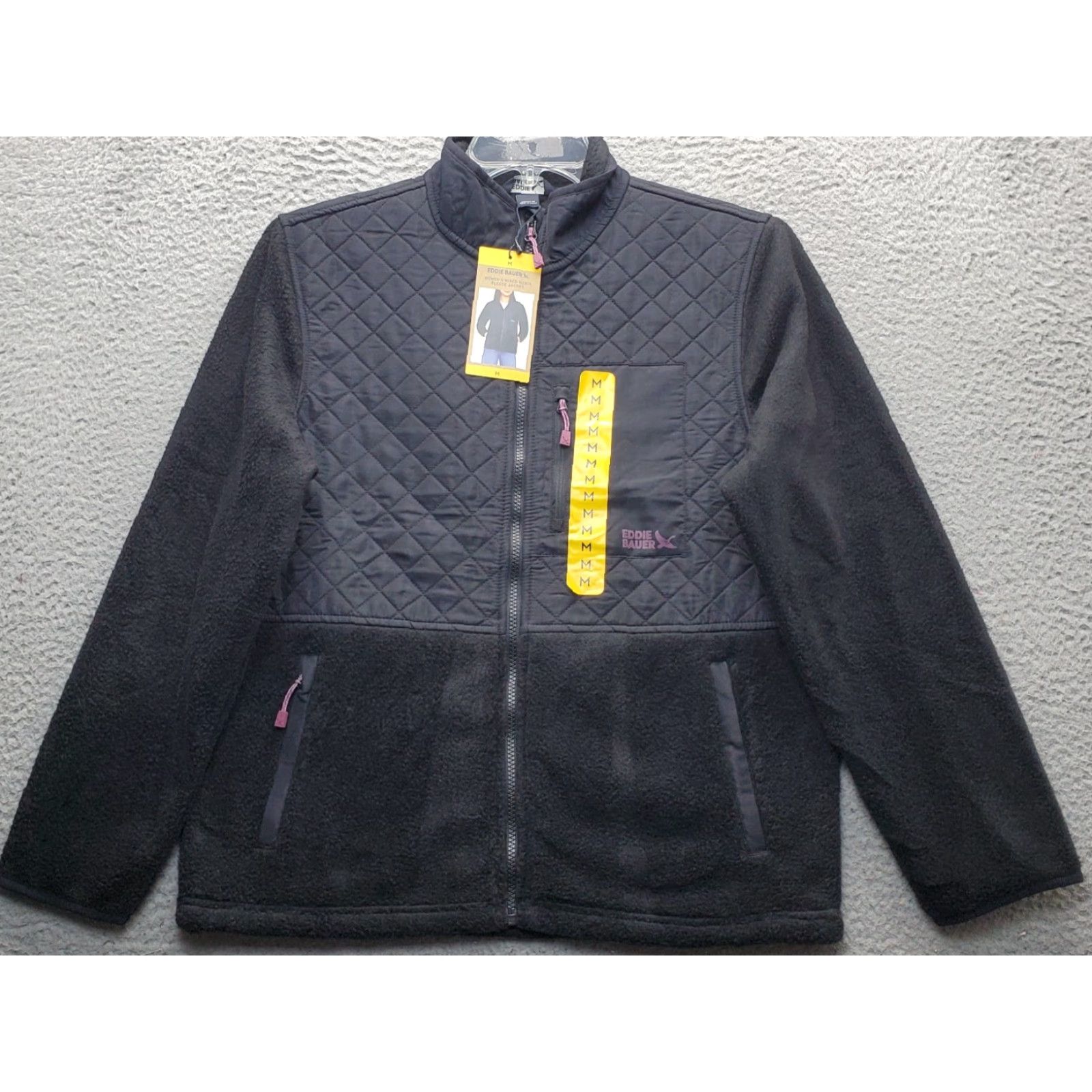 Eddie Bauer Eddie Bauer Zip Up Polar Fleece Jacket Womens M Black EB010877 Size M / US 6-8 / IT 42-44 - 2 Thumbnail