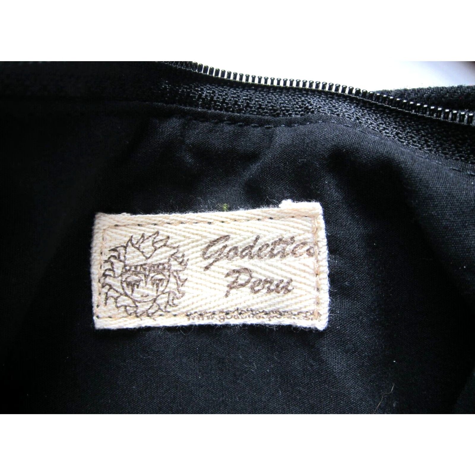Vintage VINTAGE Godettes Peru Handmade Wool Brown Orange Zip Small Crossbody Purse Size ONE SIZE - 3 Thumbnail