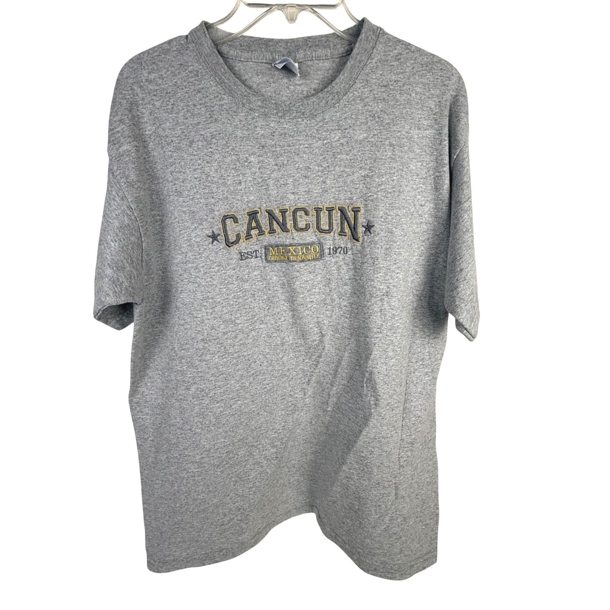 Other Men's Gray Embroidered Cancun Mexico Short-Sleeve Cotton T-S Size US L / EU 52-54 / 3 - 1 Thumbnail
