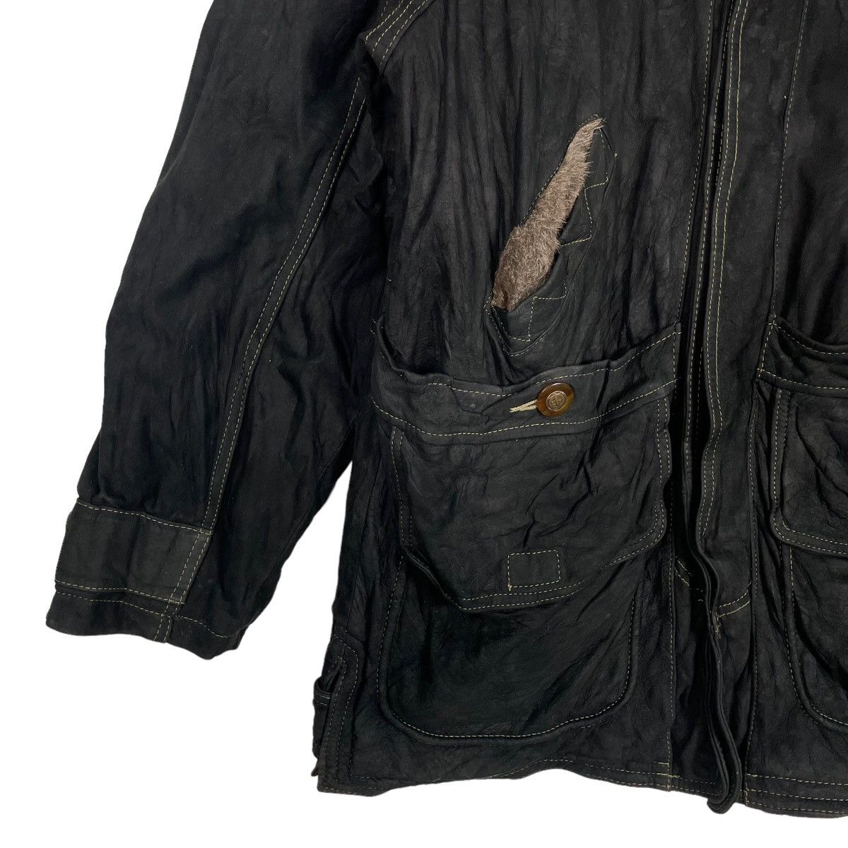 ABAHOUSE × Japanese Brand ARCHIVAL💥ABAHOUSE CHORE MOLESKIN LEATHER JACKET Size US M / EU 48-50 / 2 - 5 Thumbnail
