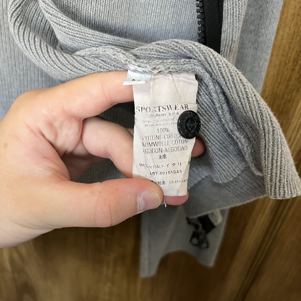Stone Island Vintage Stone Island Zip Up Wool Knit Hoodie Size US M / EU 48-50 / 2 - 11 Thumbnail