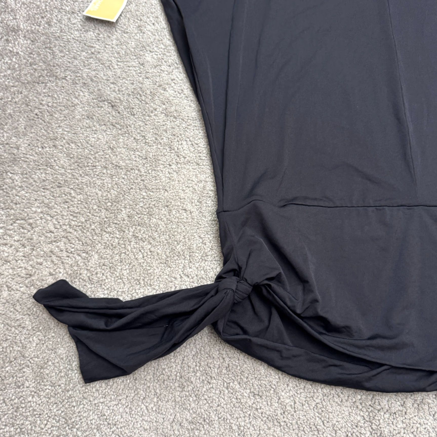 Michael Kors Michael Kors Side Tie Swim Cover Up Tunic Mini Dress Womens Medium Black NWT Size M / US 6-8 / IT 42-44 - 4 Thumbnail