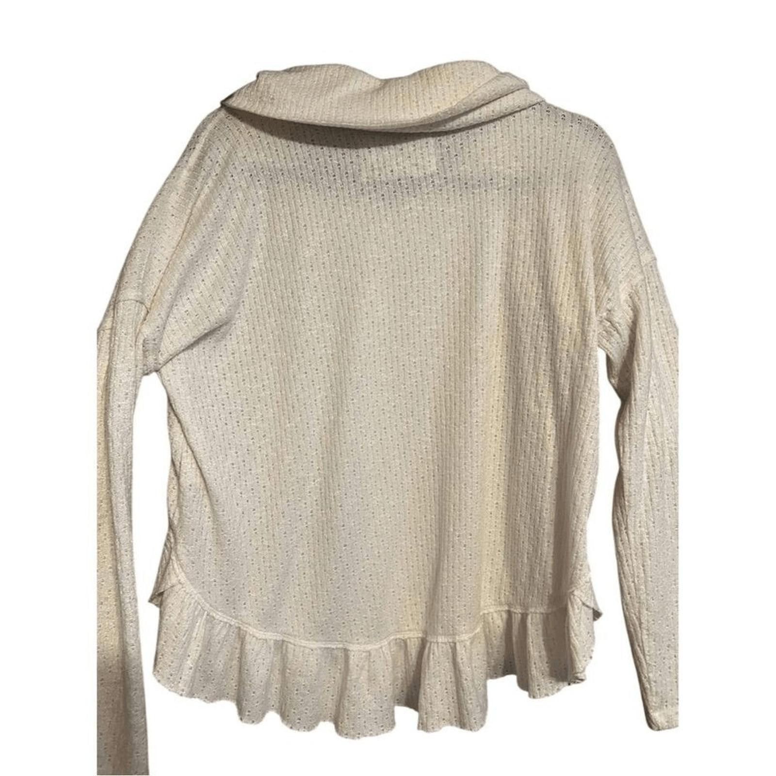 Marvel Comics Maeve Ivory Ruffled Hacci Pullover Sweater S anthologie Size S / US 4 / IT 40 - 9 Thumbnail