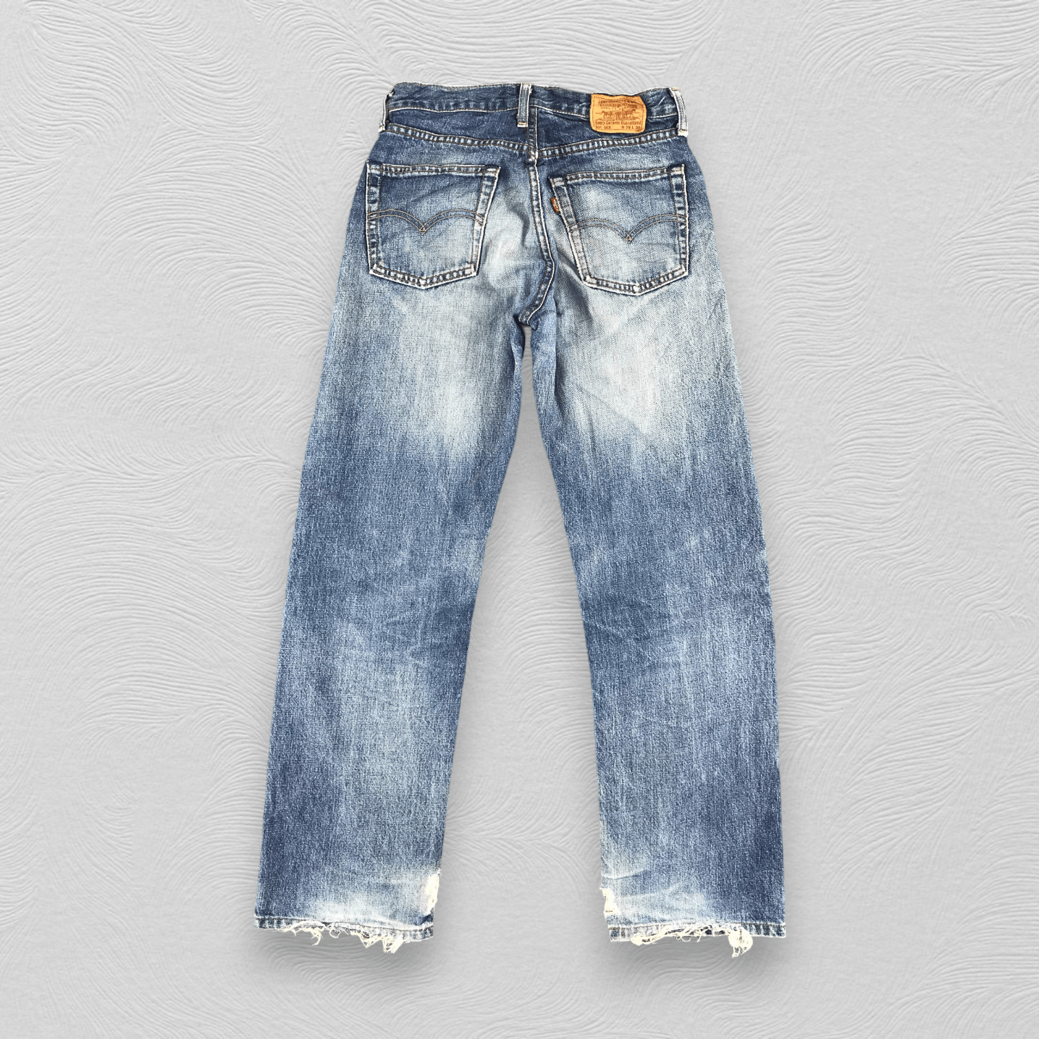 Levi's Vintage Levis 503 Jeans Faded Blue Denim KJ04 Size US 29 - 2 Thumbnail