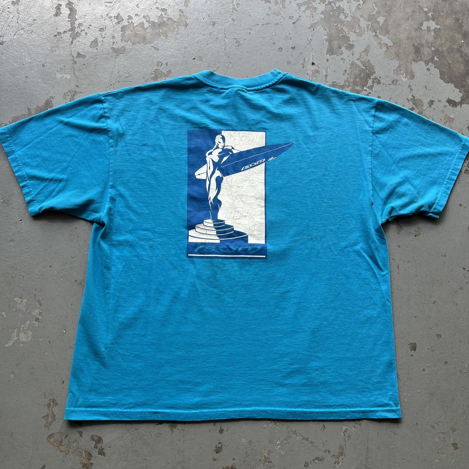 Hanes × Vintage Vintage 90s Son Quicksilver Silver Surfer Surf Grunge Shirt Size US XL / EU 56 / 4 - 2 Thumbnail