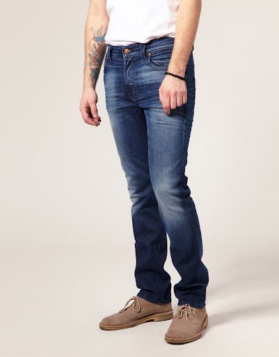 Nudie Jeans Nudie Jeans Thin Finn Strikey Used Jeans Denim Faded Vintage Size US 31 - 2 Thumbnail