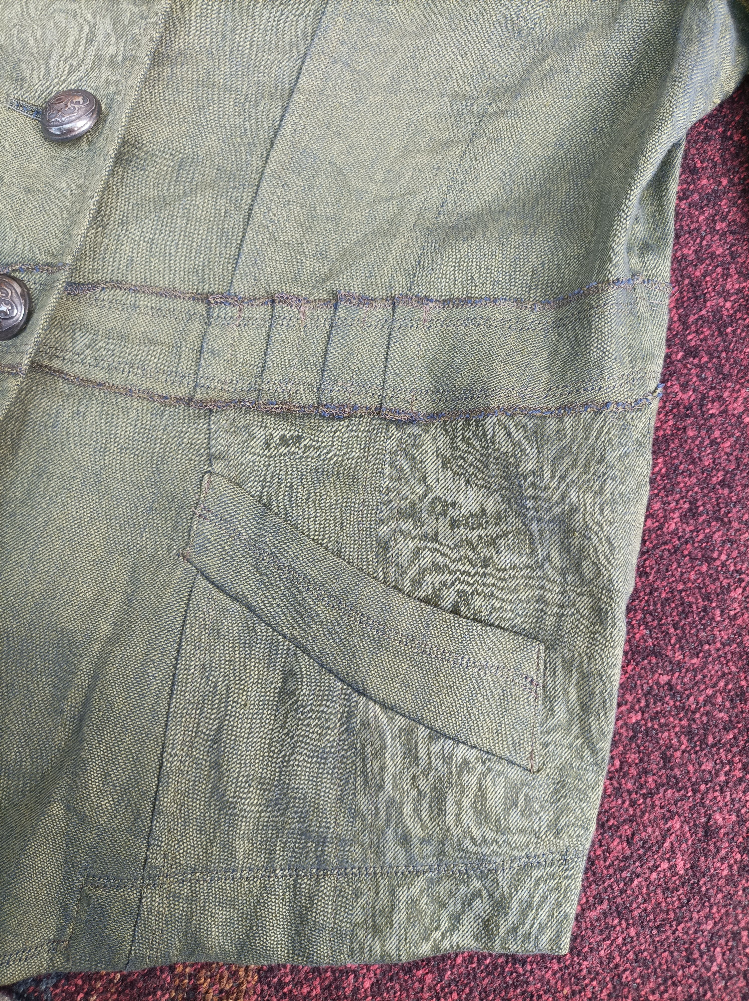 Japanese Brand (J573) Ivisuto Japan Green Three Button Blazer Jacket Sz 44 Size M / US 6-8 / IT 42-44 - 4 Thumbnail