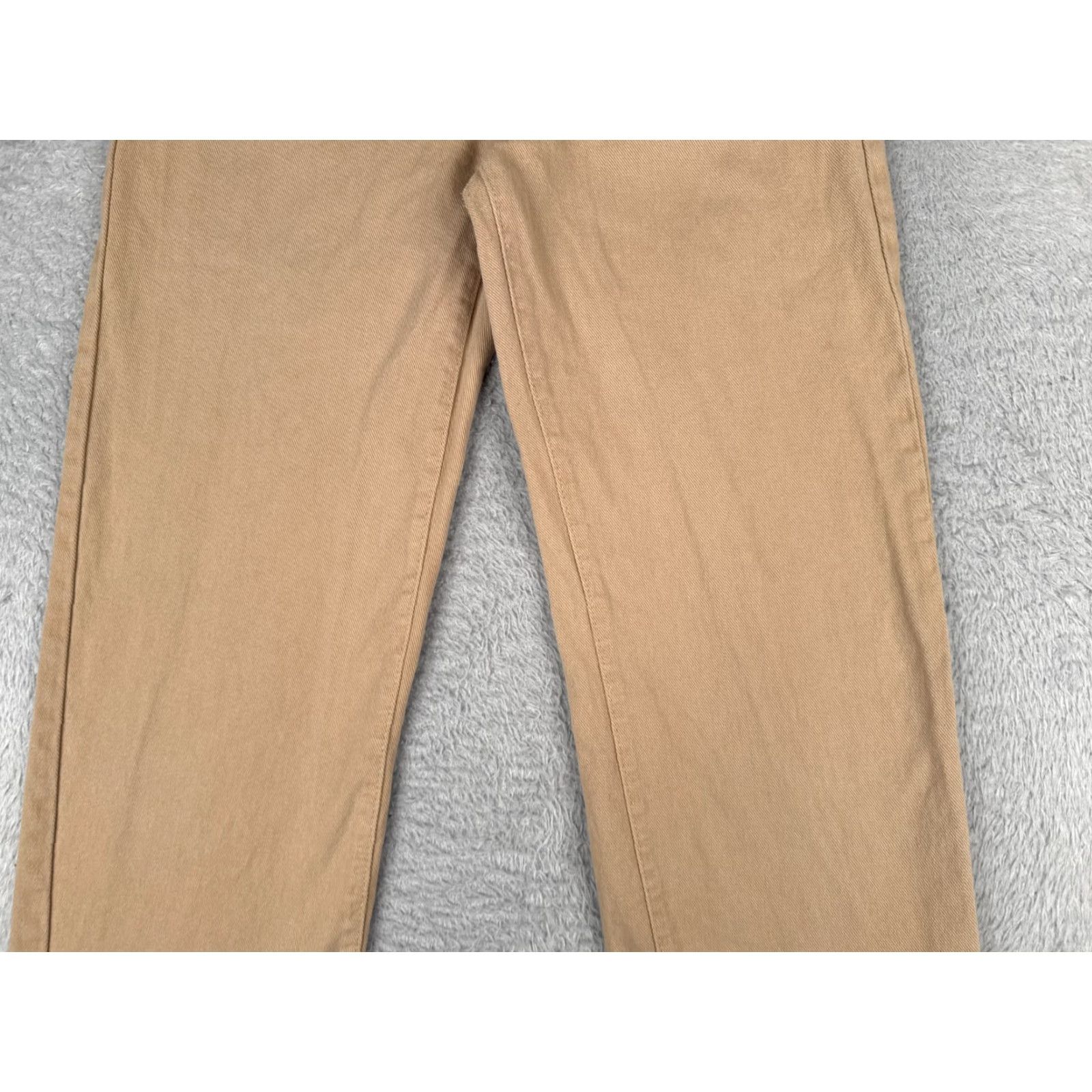 Vintage Women's Beige Denim Wide Leg Jeans Adult Medium 26 High Rise 26x27 Stretch Pockets 100% Cotton Size 26" / US 2 / IT 38 - 3 Thumbnail