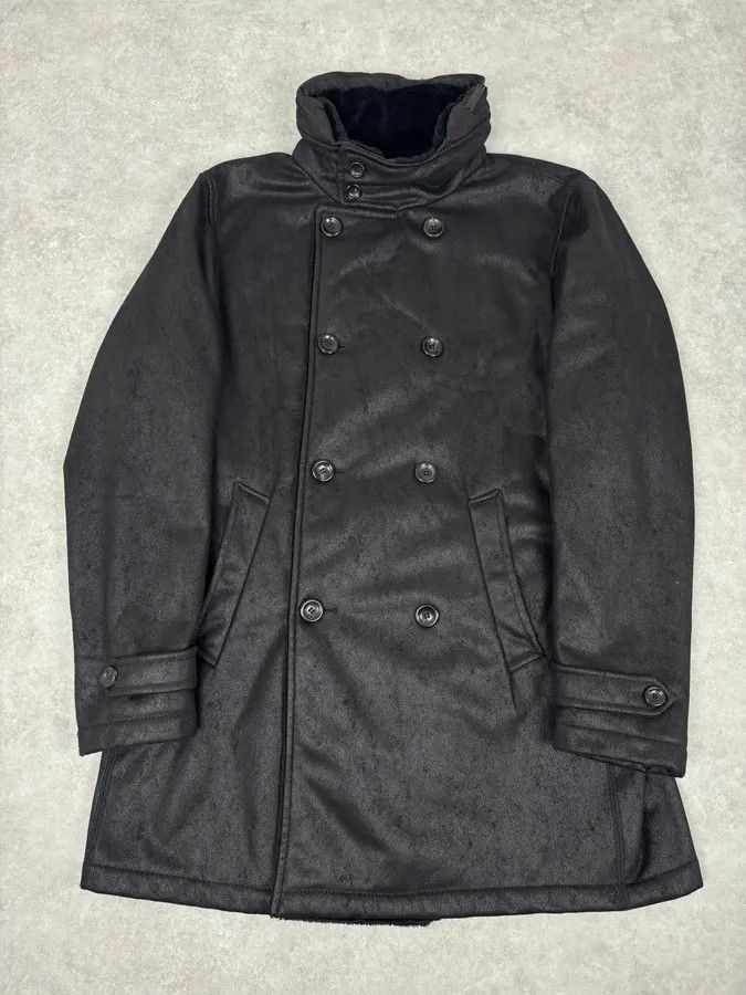 Armani Collezioni Armani Collezioni Black Double-Breasted Caban Coat Size US M / EU 48-50 / 2 - 3 Thumbnail