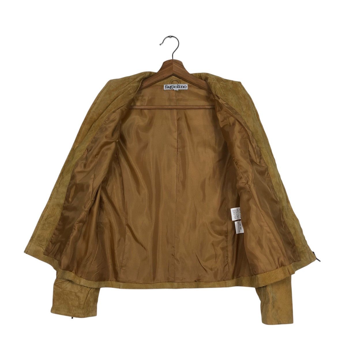 Japanese Brand 📌Cropped Suede Leather Jacket Fagiolino Issey Miyake Size US M / EU 48-50 / 2 - 15 Thumbnail