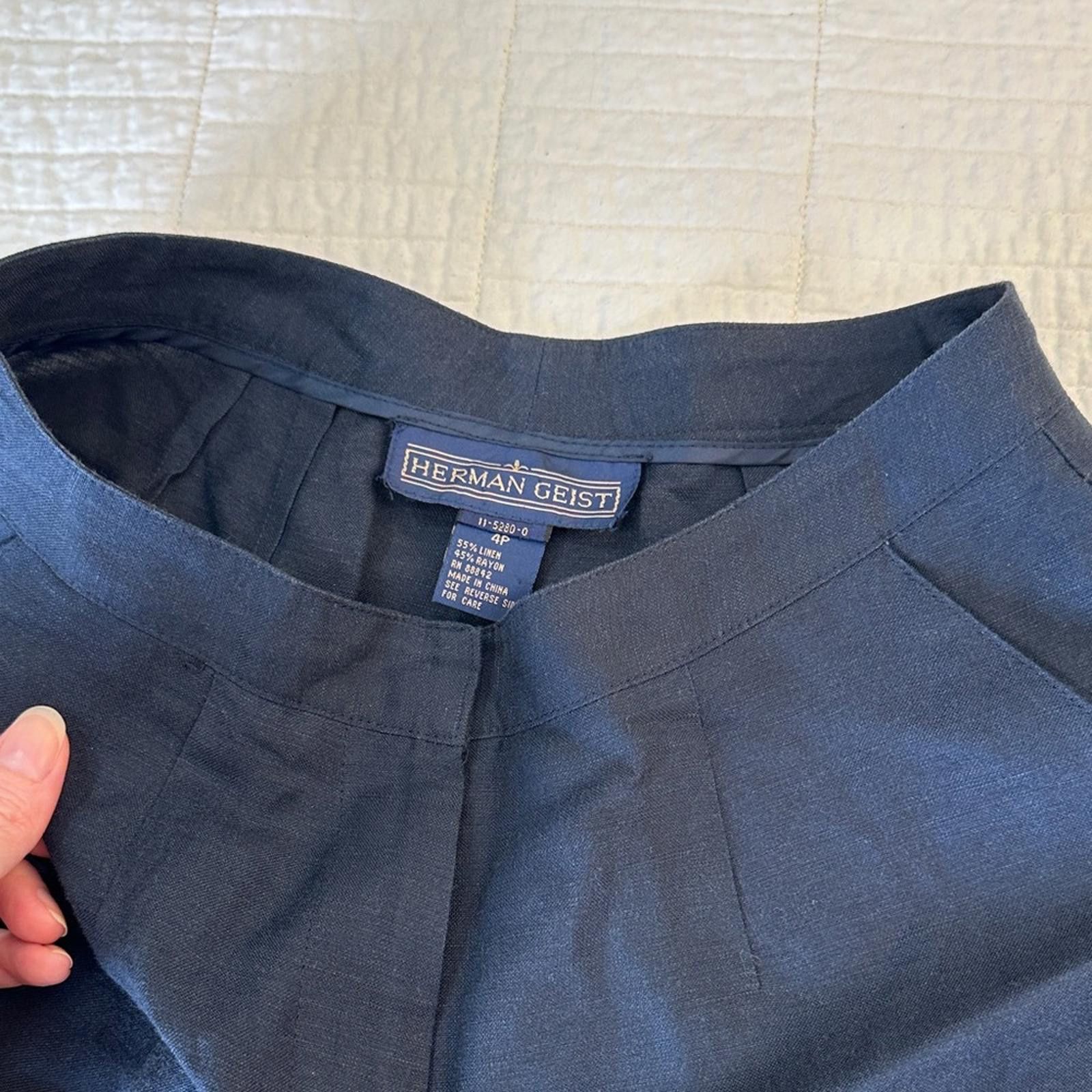 Other Herman Geist Sailor Linen Capri 4P Pants High waisted Crop Size 27" / US 4 / IT 40 - 2 Thumbnail