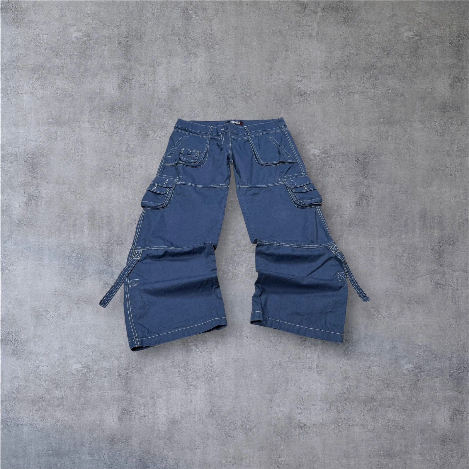 Japanese Brand Denim Co Blue Cargo Pants Size US 34 / EU 50 - 1 Thumbnail