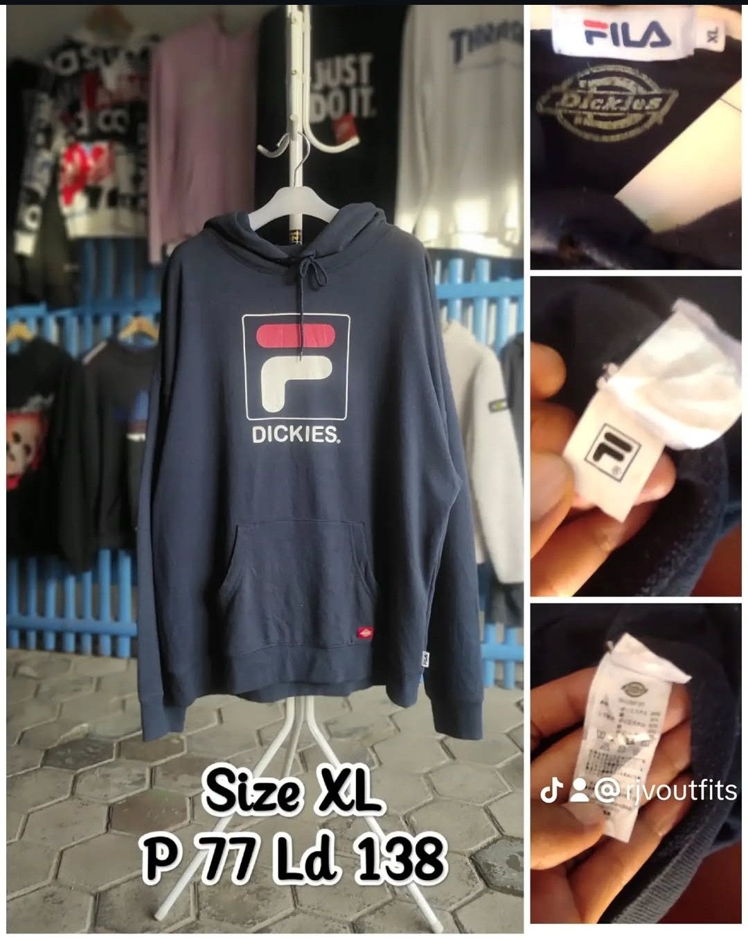 Fila FILA + DICKIES HOODIE Size US XL / EU 56 / 4 - 2 Thumbnail