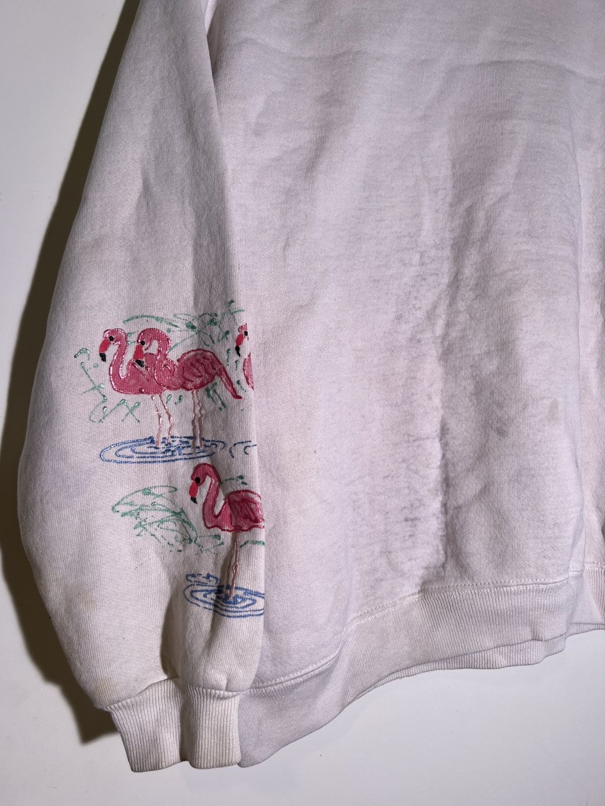 Vintage 90’s 2000’s Y2K Vintage Flamingo Distressed Retro Sweater Size US M / EU 48-50 / 2 - 6 Thumbnail