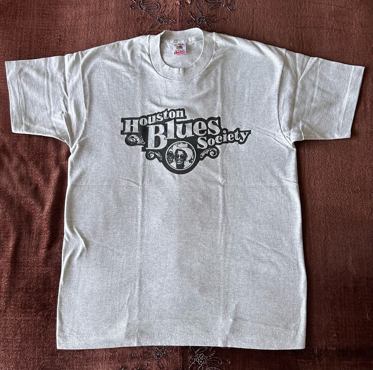 Vintage 1992 Houston Blues Society Tee Single Stitch Size US L / EU 52-54 / 3 - 1 Thumbnail