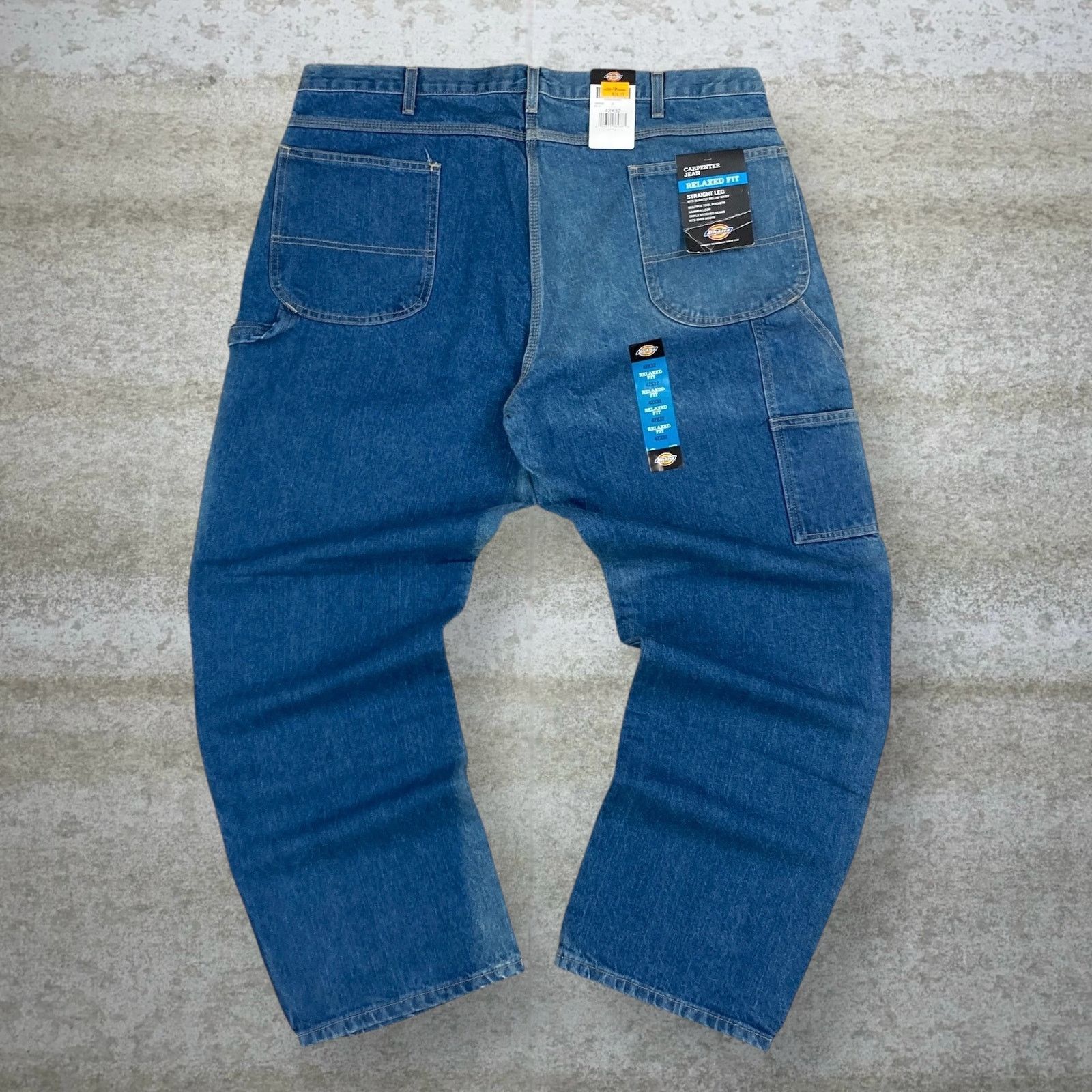 Dickies Vintage 90s Dickies Carpenter Jeans 42x32 Baggy Medium Wash Size US 42 / EU 58 - 1 Thumbnail