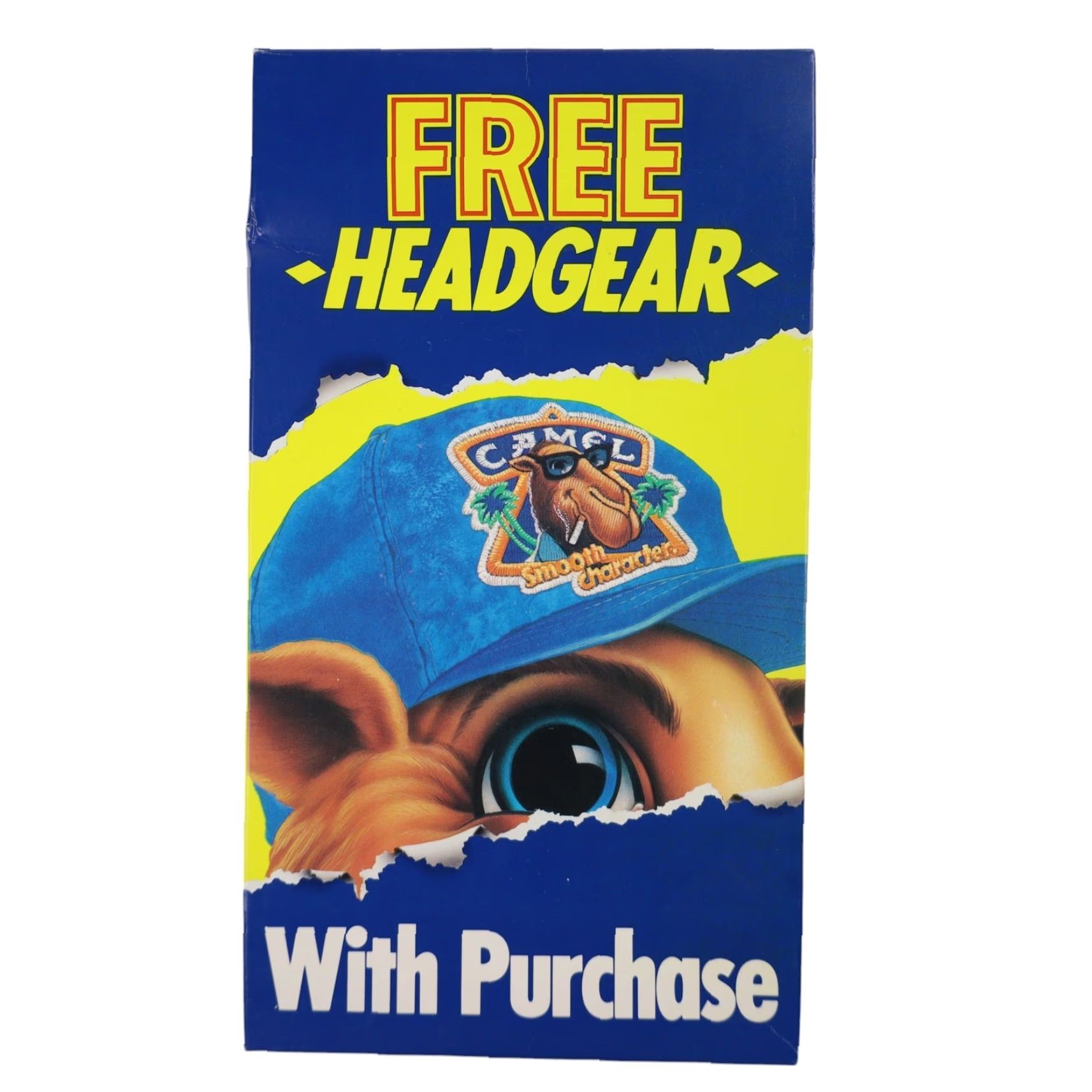 Camel VINTAGE Camel Snapback Hat Blue Men One Size Smooth Character Hat Size ONE SIZE - 2 Thumbnail