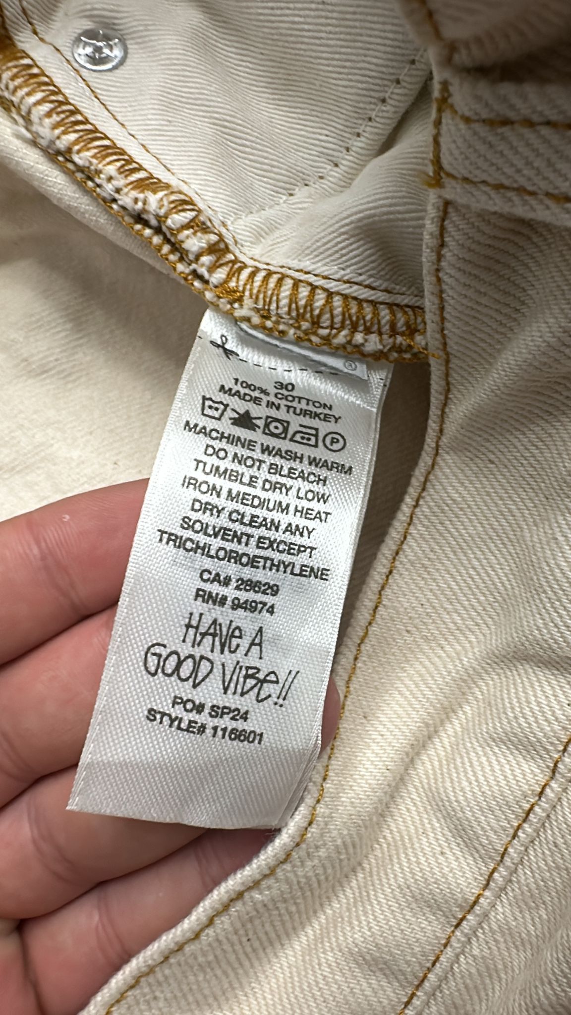 Stussy × Vintage Stussy Classic Jean Denim “Natural” 30 Size US 30 / EU 46 - 7 Thumbnail