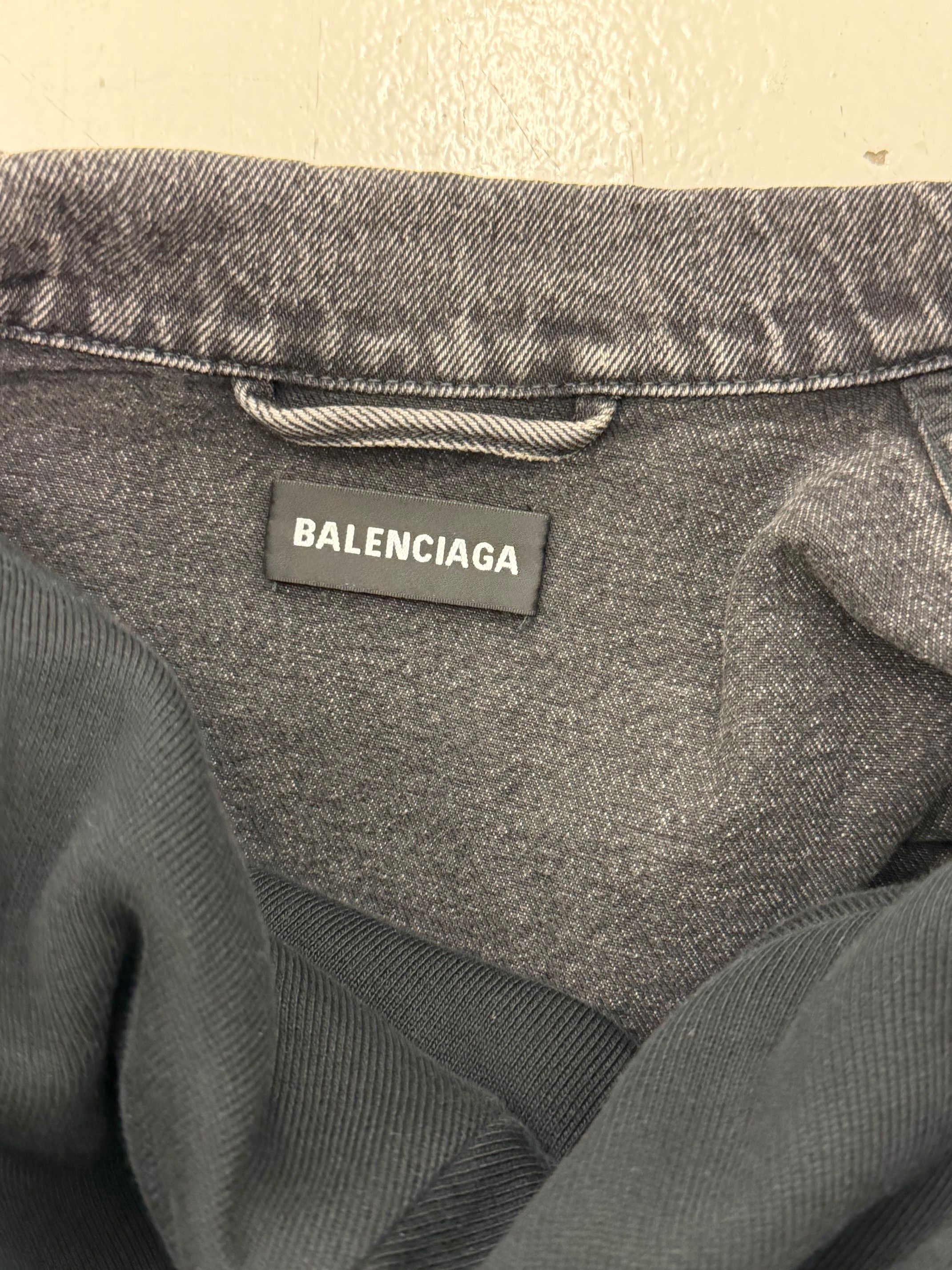 Balenciaga Early Demna 'Twinset' Convertible Denim Zip Up Hoodie Jacket Size US S / EU 44-46 / 1 - 3 Thumbnail