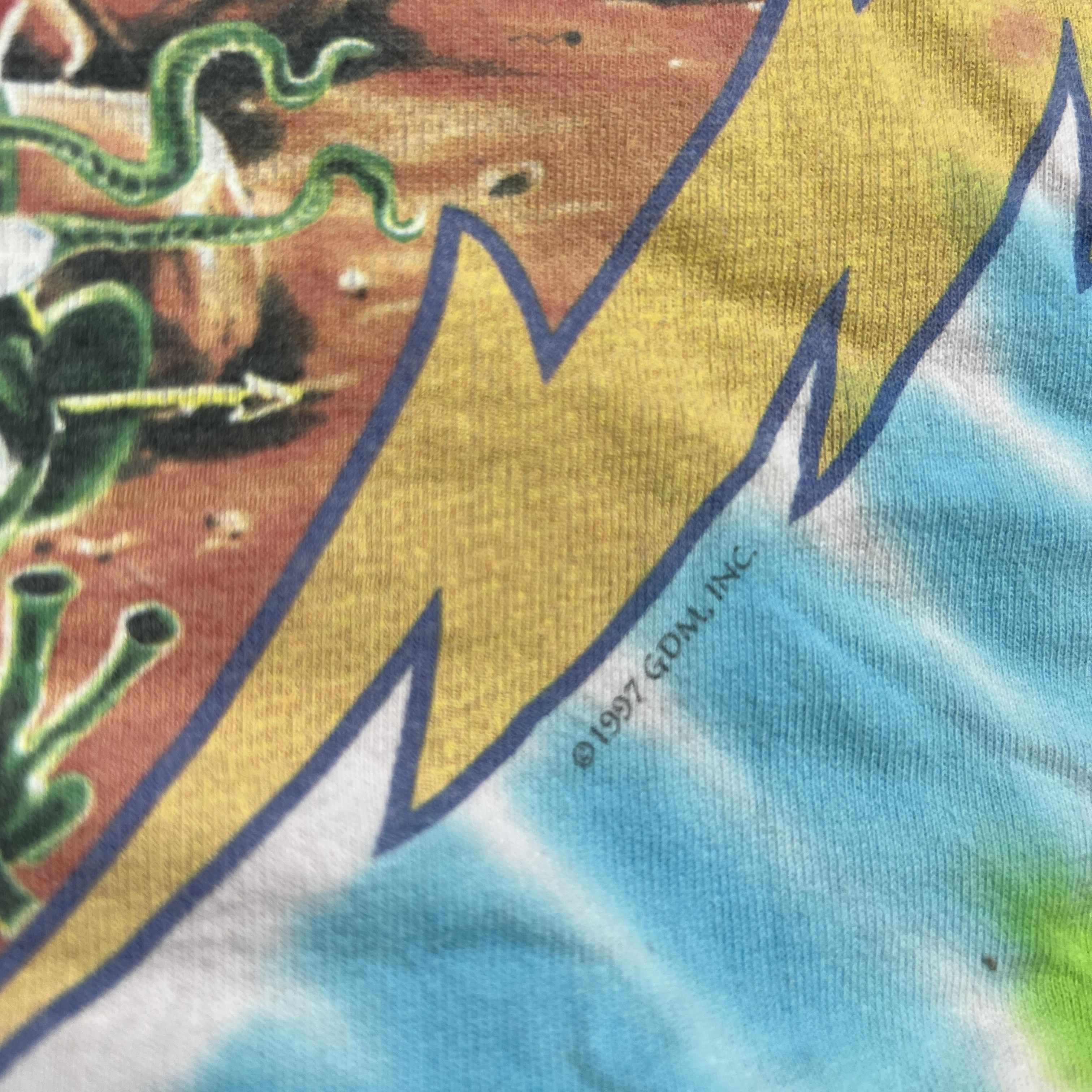 Grateful Dead × Vintage 1997 Grateful Dead Mars Rover Band Promo Tie Dye Tee Size US XL / EU 56 / 4 - 5 Thumbnail