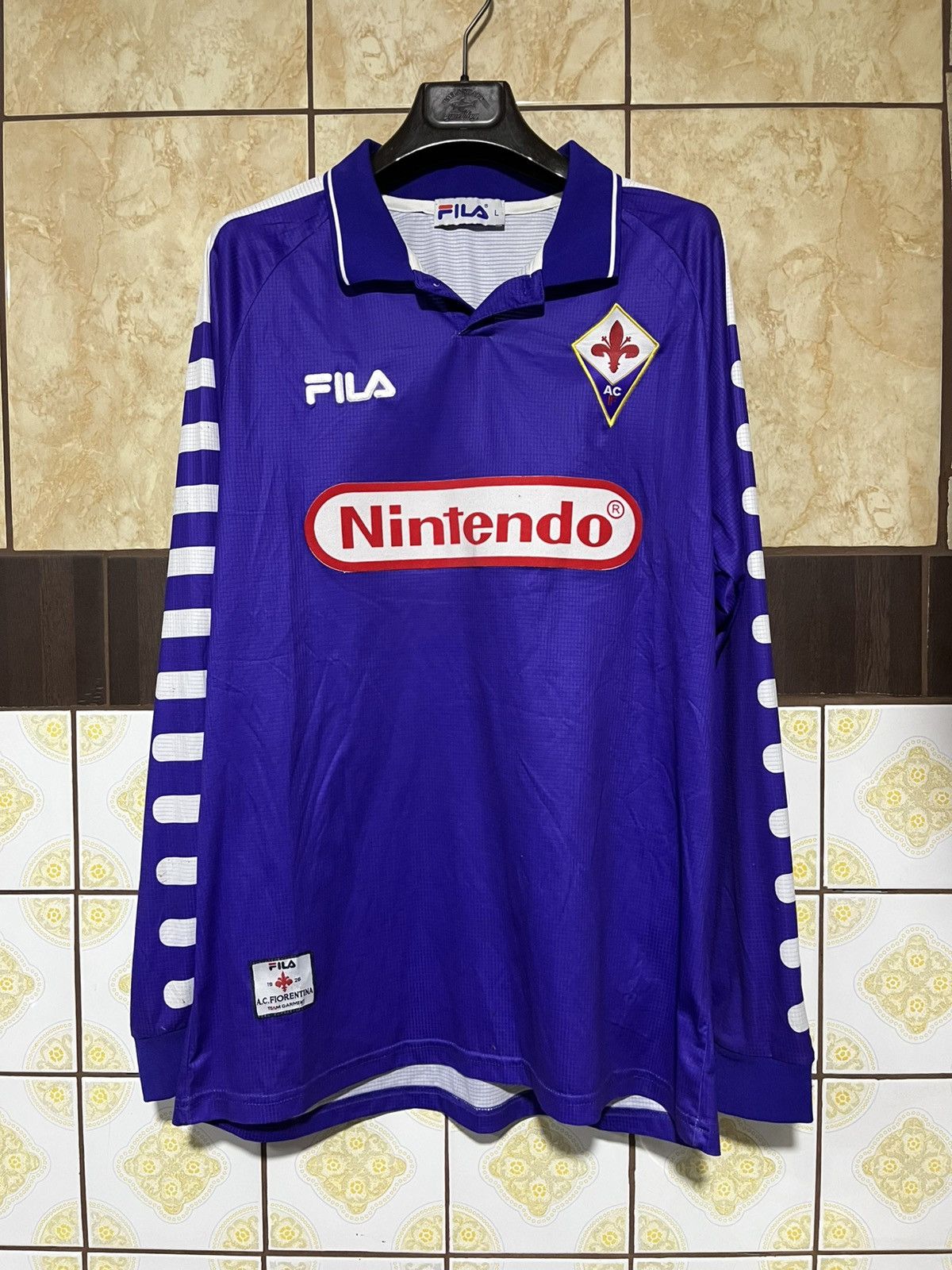 Fila Vintage Fila Not Real Fiorentina 1999 long sleeve Size US L / EU 52-54 / 3 - 1 Thumbnail