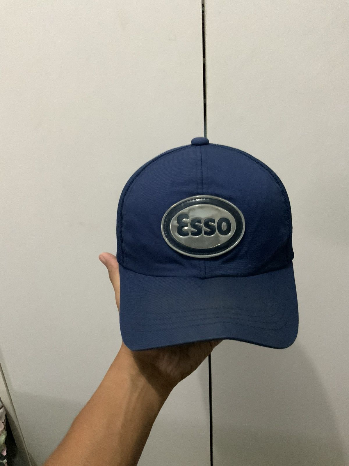 Vintage Vintage Esso Indigo Patches Trucker Hat Size ONE SIZE - 5 Thumbnail
